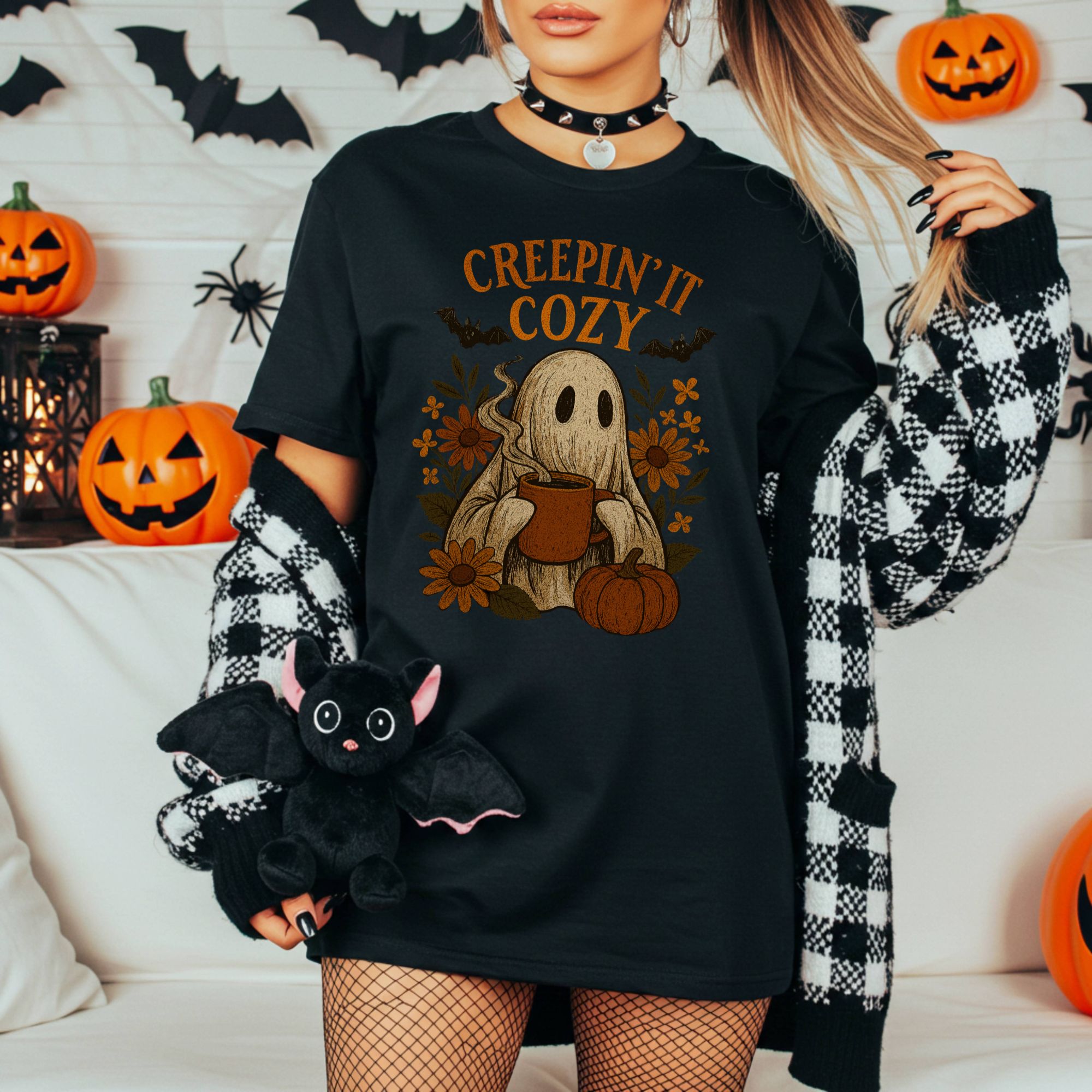  Creepin It Cozy Halloween Shirt product thumbnail image