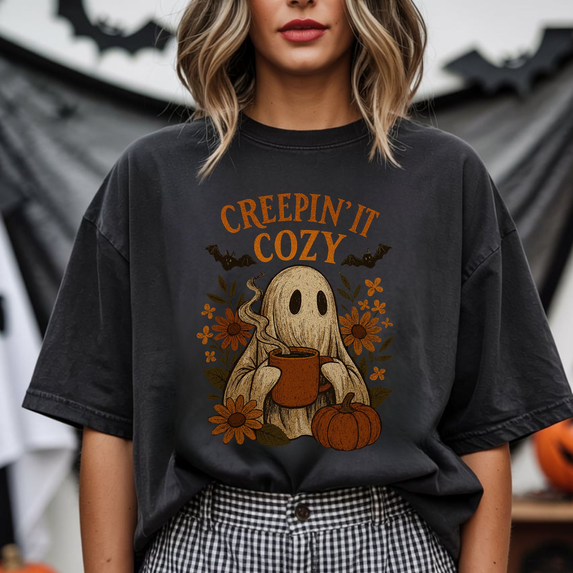  Creepin It Cozy Halloween Shirt product thumbnail image