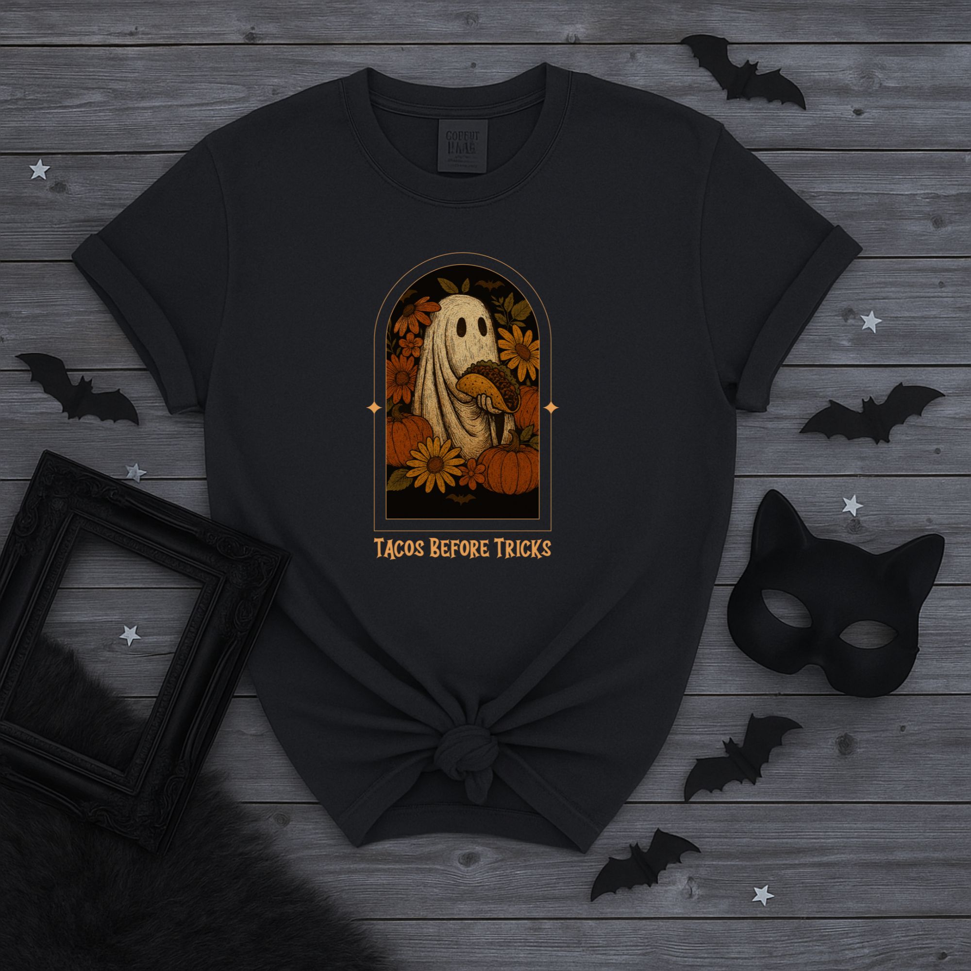 Ghost T-Shirt Tacos Before Tricks Design product thumbnail image