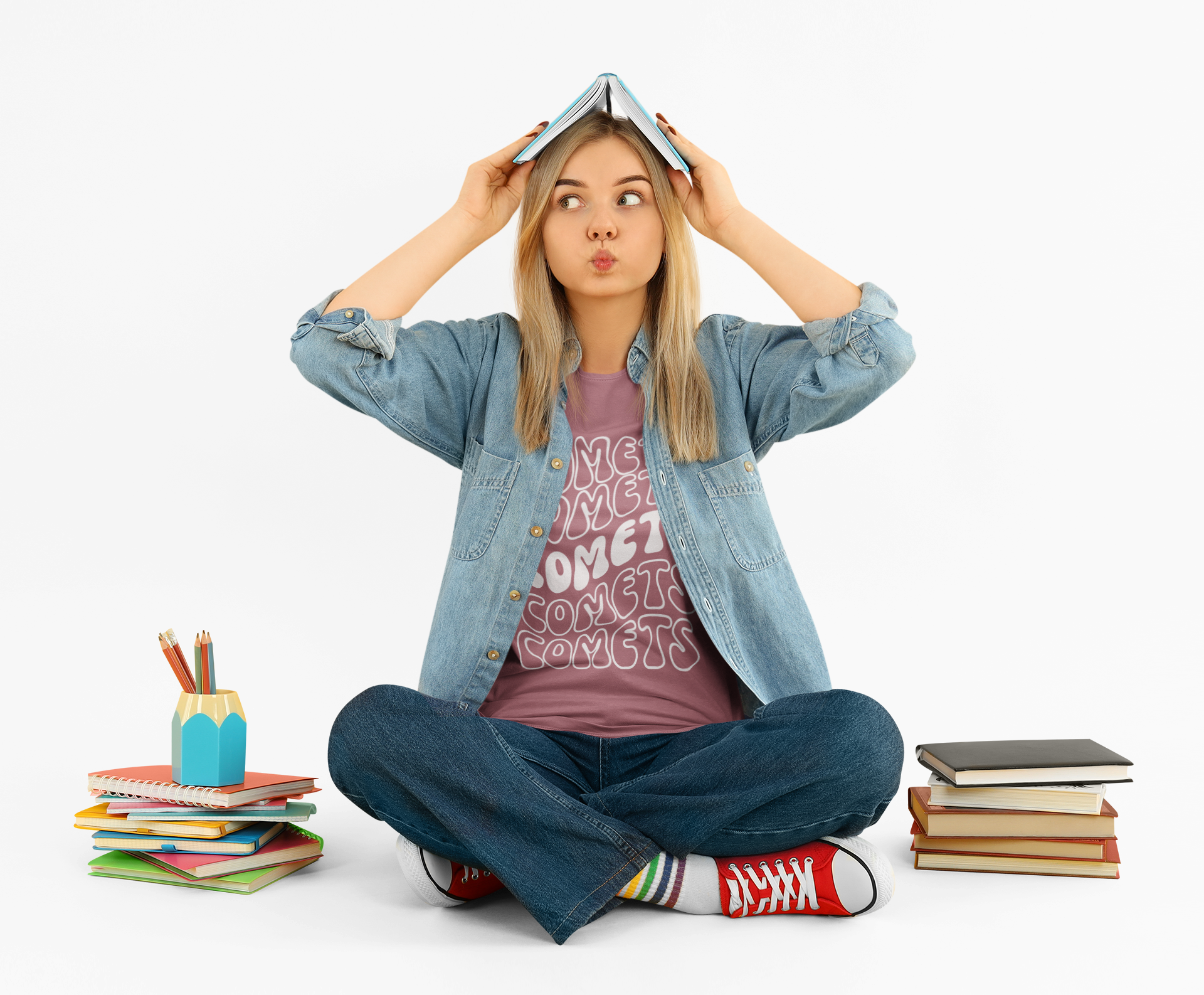 Wavy Comets Teacher and Parent Tee -Unisex T-shirt product thumbnail image Wavy Comets Teacher and Parent Tee -Unisex T-shirt product thumbnail image