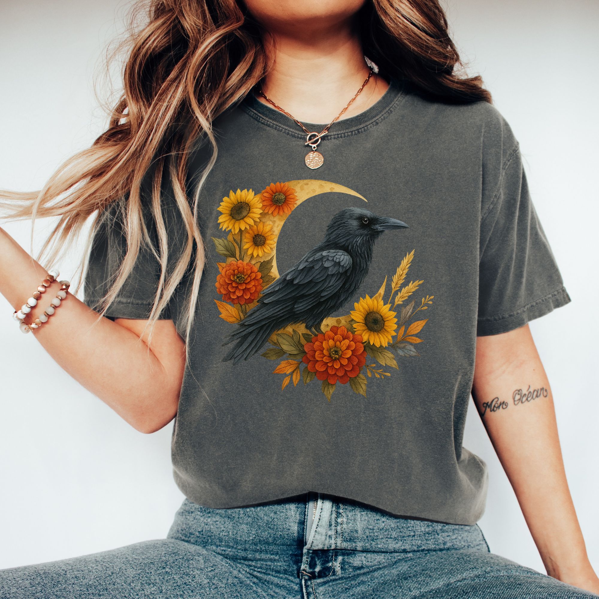 Autumn Raven Moon Shirt product thumbnail image Autumn Raven Moon Shirt product thumbnail image