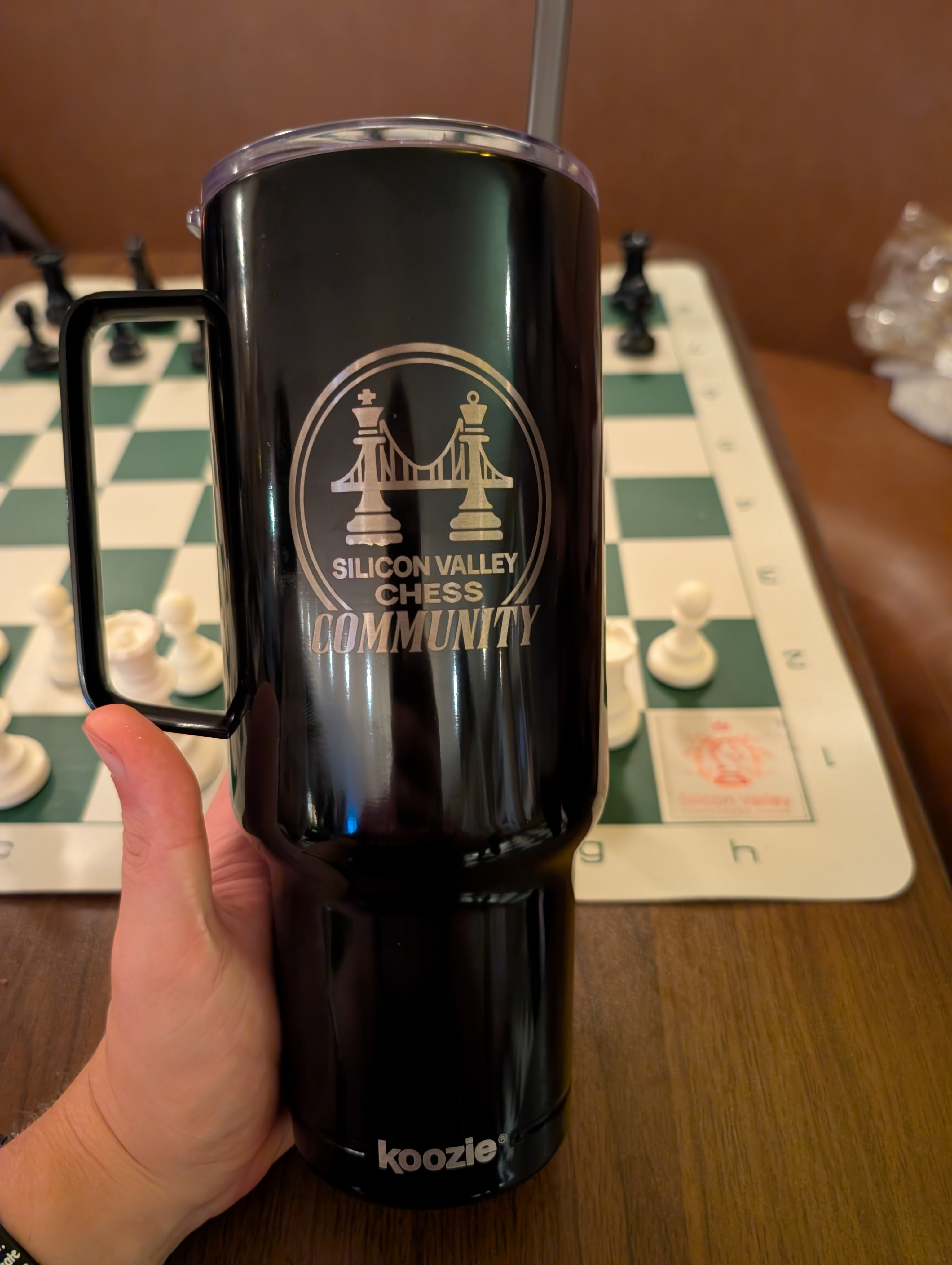 SV Chess Community 40oz Tumbler — We Make Chess Social product thumbnail image SV Chess Community 40oz Tumbler — We Make Chess Social product thumbnail image