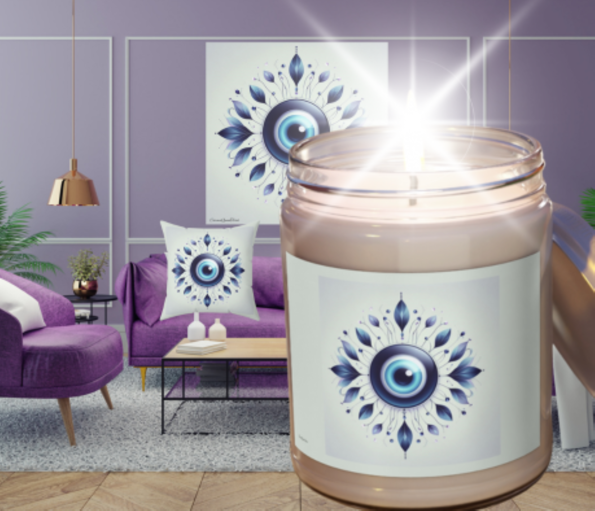 Scented Soy Candle Eco-Friendly Aromatherapy Boho Home Decor Relaxation Gift Mindful Candle by CarmaQuanTarot product thumbnail image Scented Soy Candle Eco-Friendly Aromatherapy Boho Home Decor Relaxation Gift Mindful Candle by CarmaQuanTarot product thumbnail image