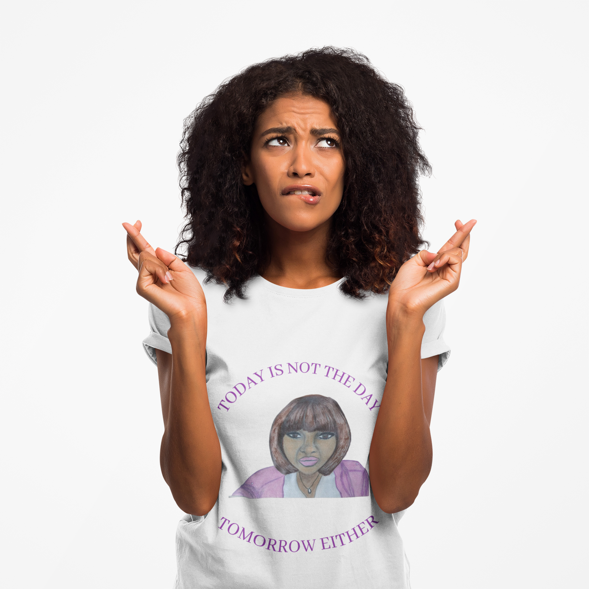 NOT TODAY Women's Softstyle Tee, Floral T-Shirt, Casual Wear, Gift for Her, Summer Outfit, Birthday Present product thumbnail image