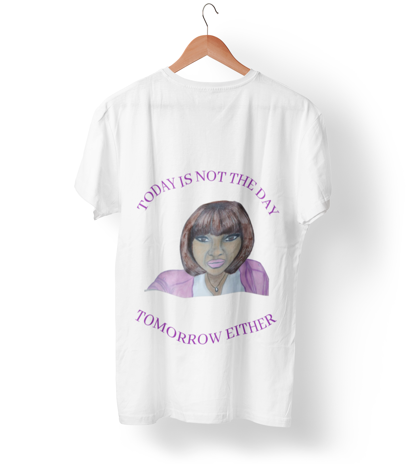 NOT TODAY Women's Softstyle Tee, Floral T-Shirt, Casual Wear, Gift for Her, Summer Outfit, Birthday Present product thumbnail image
