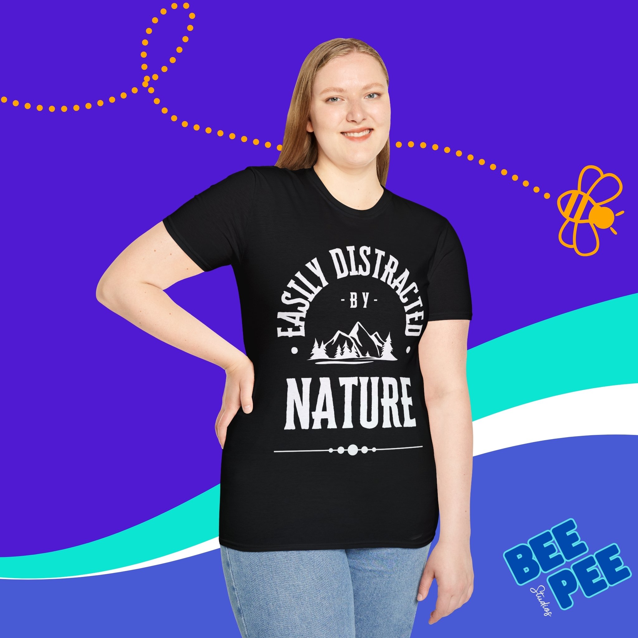 Graphic T-Shirt 'Easily Distracted by Nature' product thumbnail image Graphic T-Shirt 'Easily Distracted by Nature' product thumbnail image