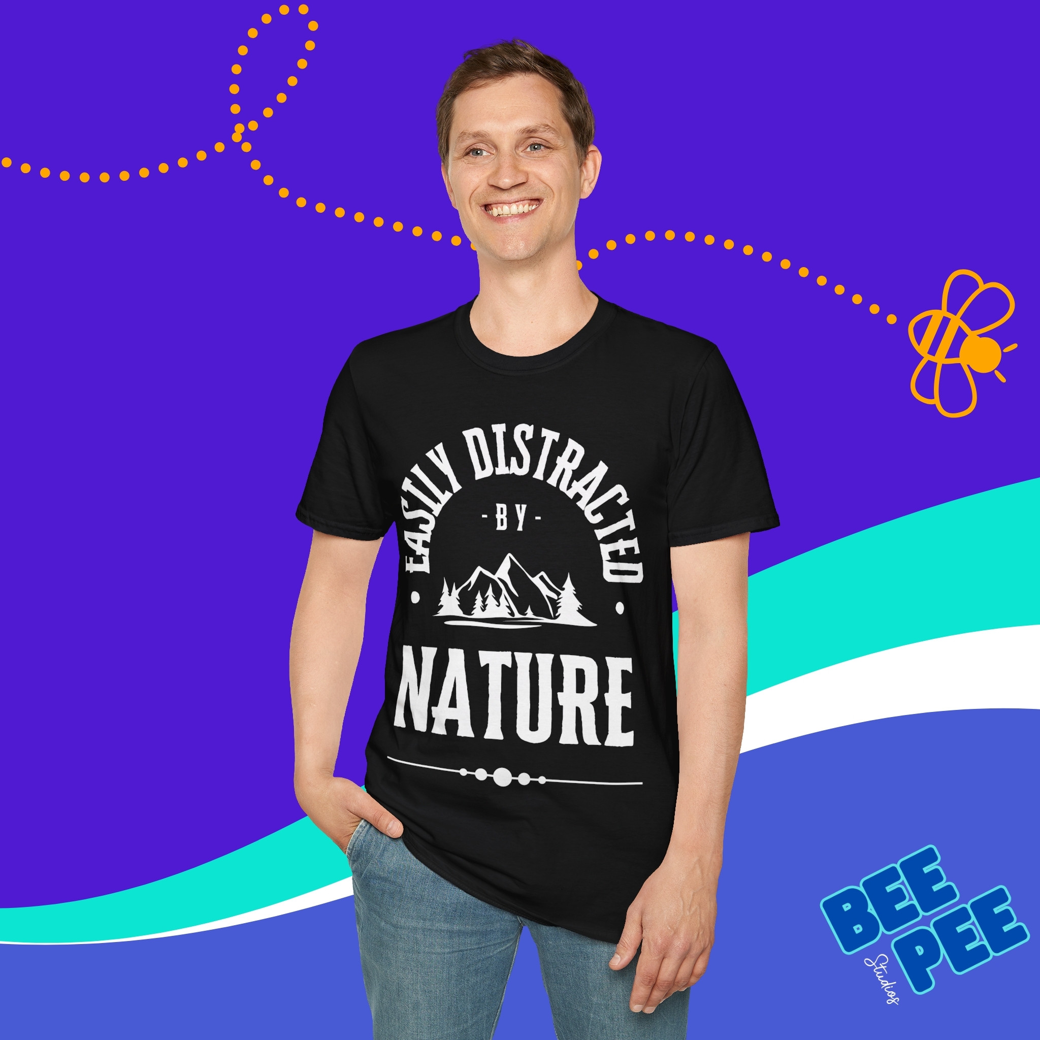 Graphic T-Shirt 'Easily Distracted by Nature' product thumbnail image Graphic T-Shirt 'Easily Distracted by Nature' product thumbnail image