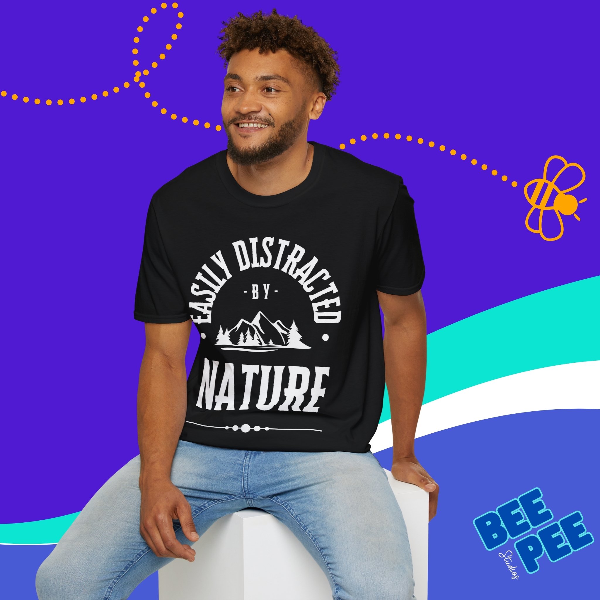 Graphic T-Shirt 'Easily Distracted by Nature' product thumbnail image Graphic T-Shirt 'Easily Distracted by Nature' product thumbnail image