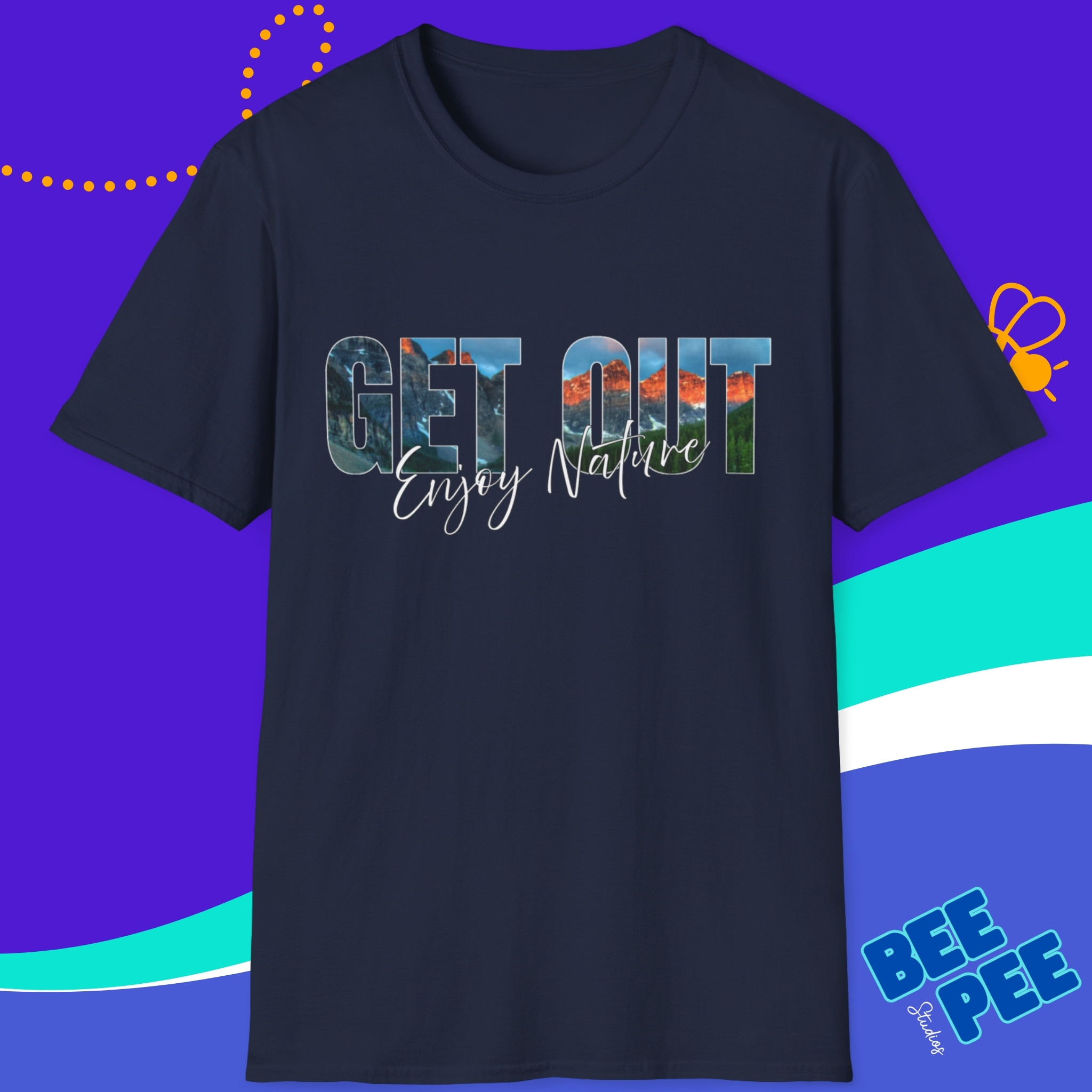 Graphic T-Shirt 'Get Out Enjoy Nature'