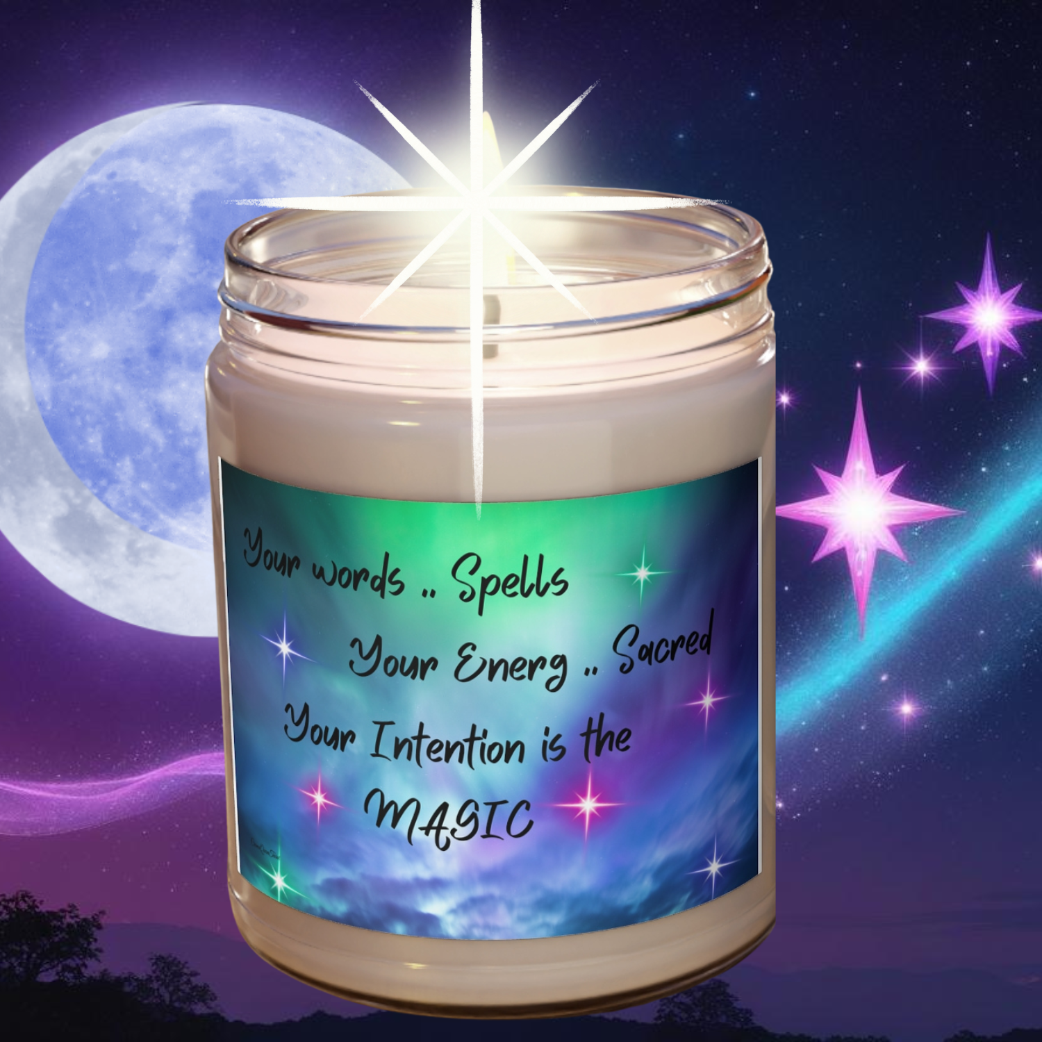 Manifest magic with every flame. These handcrafted 9oz soy candles are more than just scented—they're infused with intention. Whether you're calling in love, grounding your energy, or seeking emotional renewal, each candle is a ritual in itself. product thumbnail image Manifest magic with every flame. These handcrafted 9oz soy candles are more than just scented—they're infused with intention. Whether you're calling in love, grounding your energy, or seeking emotional renewal, each candle is a ritual in itself. product thumbnail image