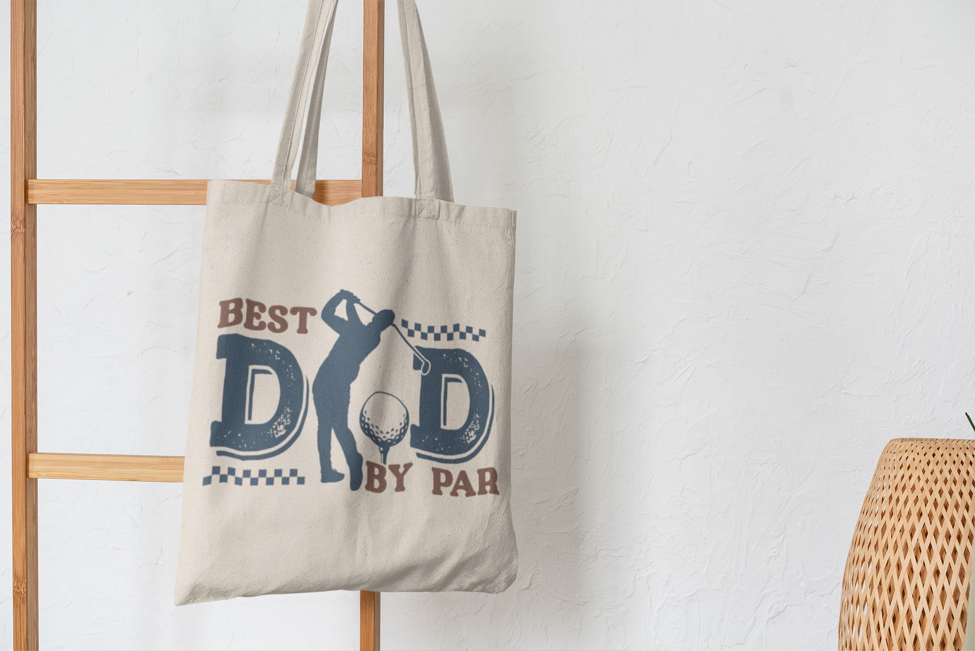 Golf Tote Bag - Best Dad by Par - Father's Day Gift product thumbnail image