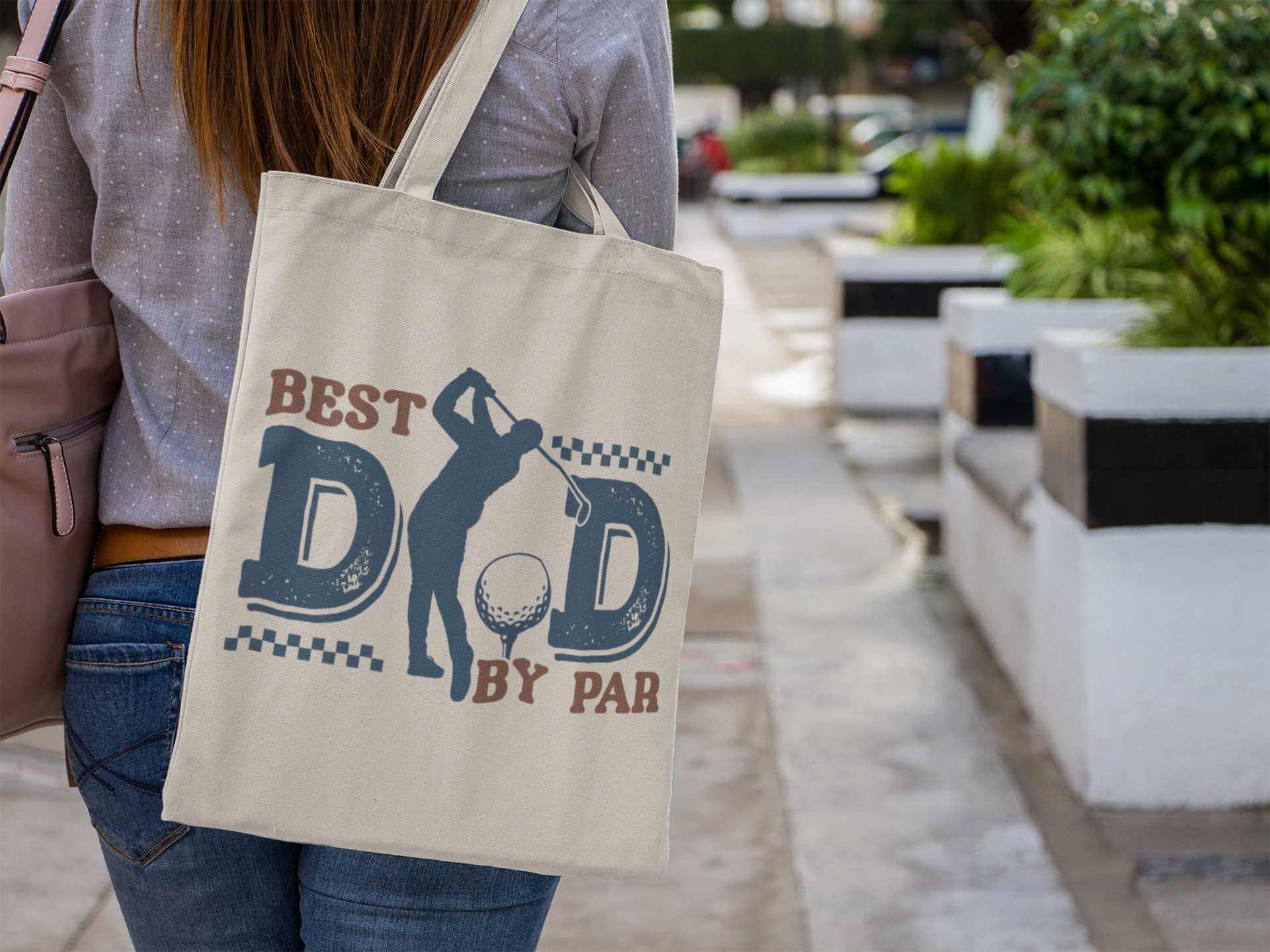 Golf Tote Bag - Best Dad by Par - Father's Day Gift product thumbnail image