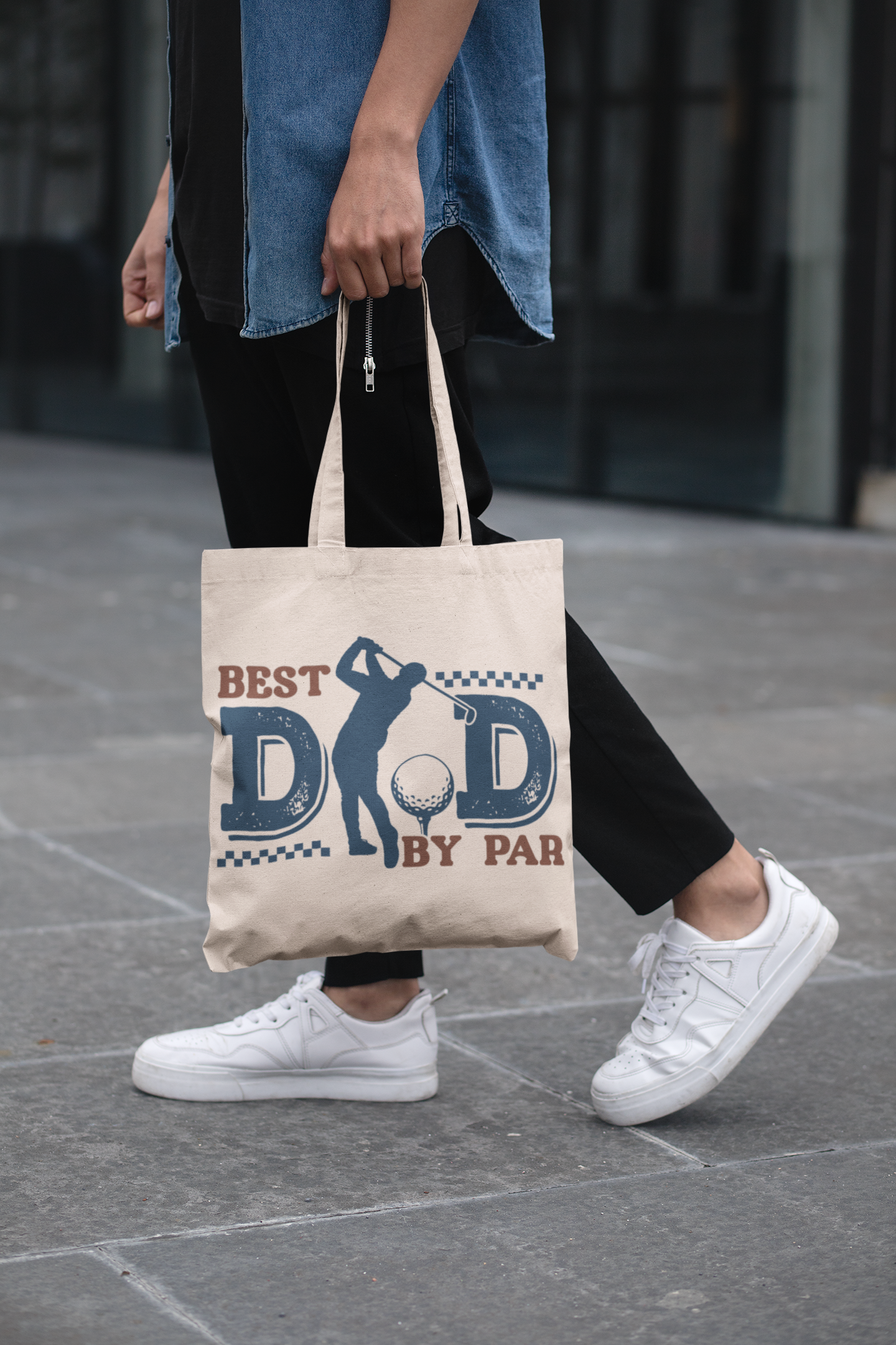Golf Tote Bag - Best Dad by Par - Father's Day Gift product thumbnail image