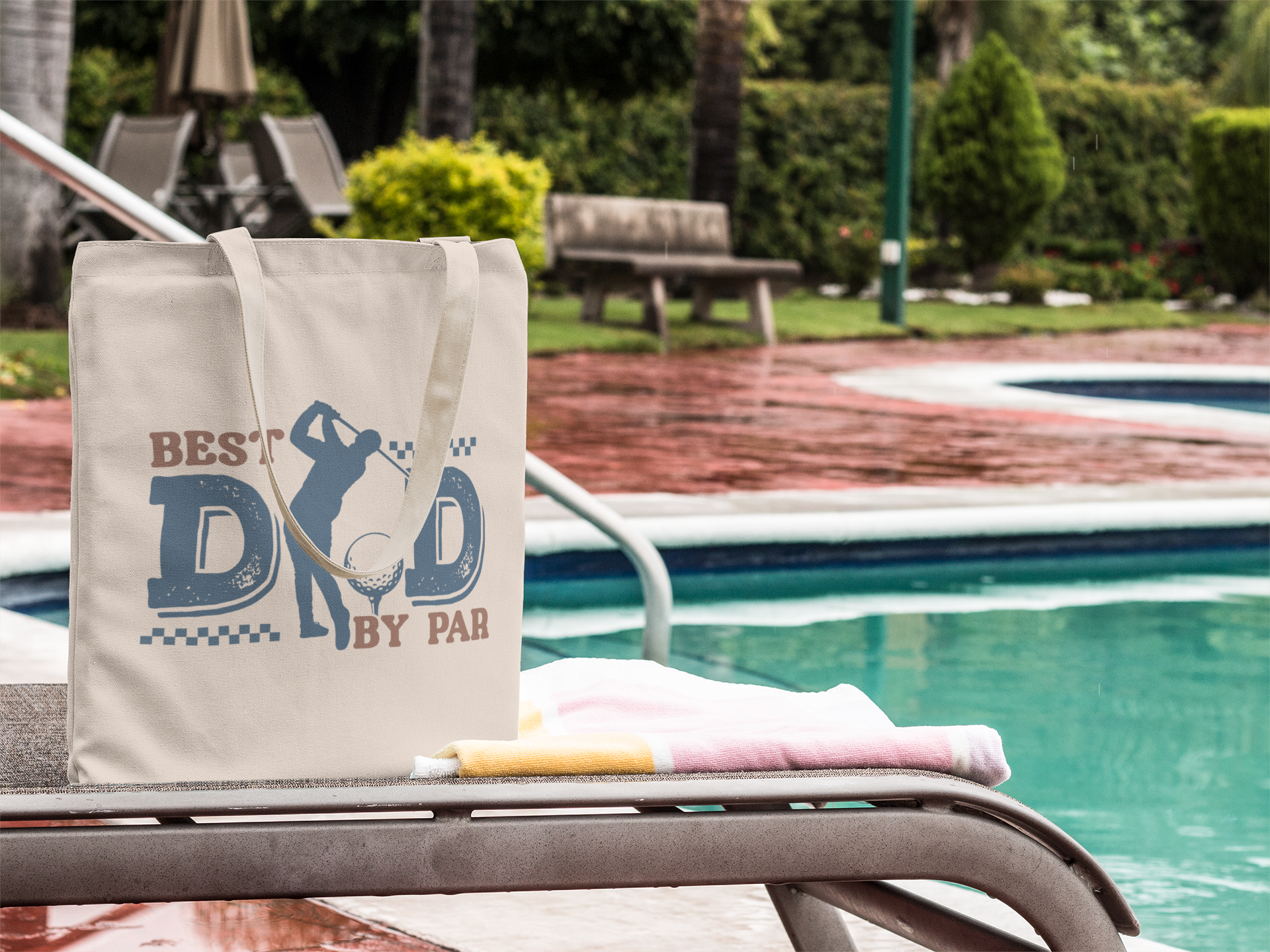 Golf Tote Bag - Best Dad by Par - Father's Day Gift product thumbnail image