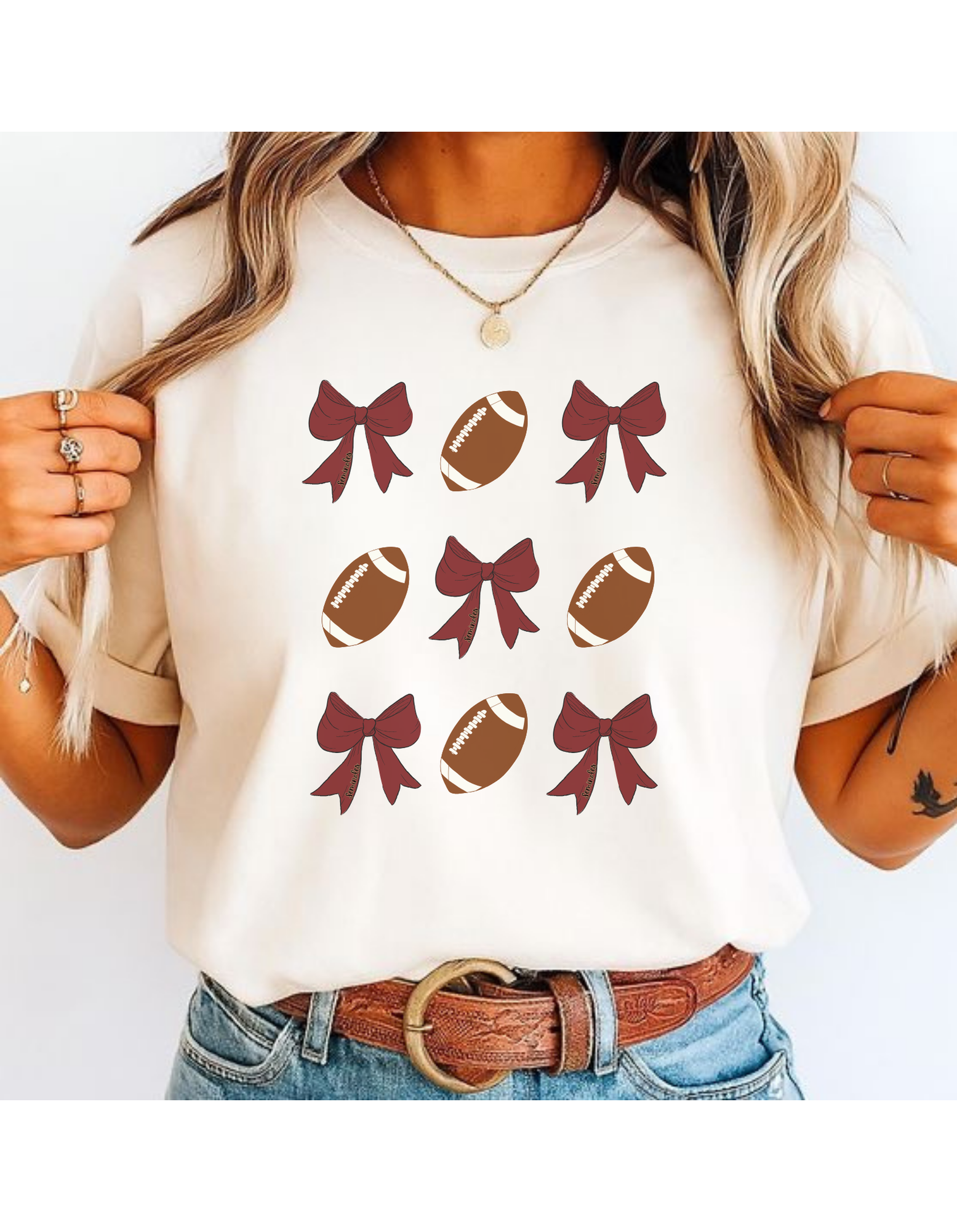 FSU Seminoles Football and Bows Unisex Softstyle T-Shirt, Sports Tee, Gift for Fans, Game Day Shirt, Casual Wear, Fall Fashion product thumbnail image FSU Seminoles Football and Bows Unisex Softstyle T-Shirt, Sports Tee, Gift for Fans, Game Day Shirt, Casual Wear, Fall Fashion product thumbnail image