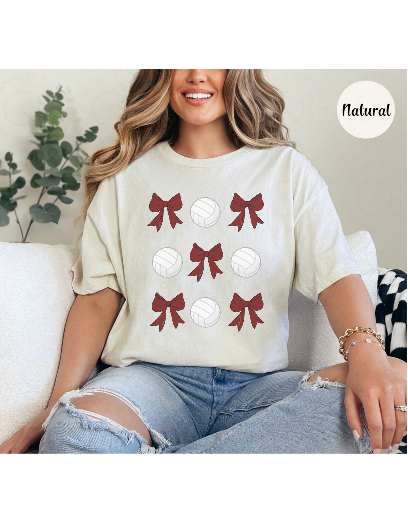 FSU Seminoles volleyball Festive Bow T-Shirt, Christmas Gift, Casual Wear, Unisex Holiday Tee, Party Outfit, Graphic Top, Soft Cotton Shirt product thumbnail image FSU Seminoles volleyball Festive Bow T-Shirt, Christmas Gift, Casual Wear, Unisex Holiday Tee, Party Outfit, Graphic Top, Soft Cotton Shirt product thumbnail image