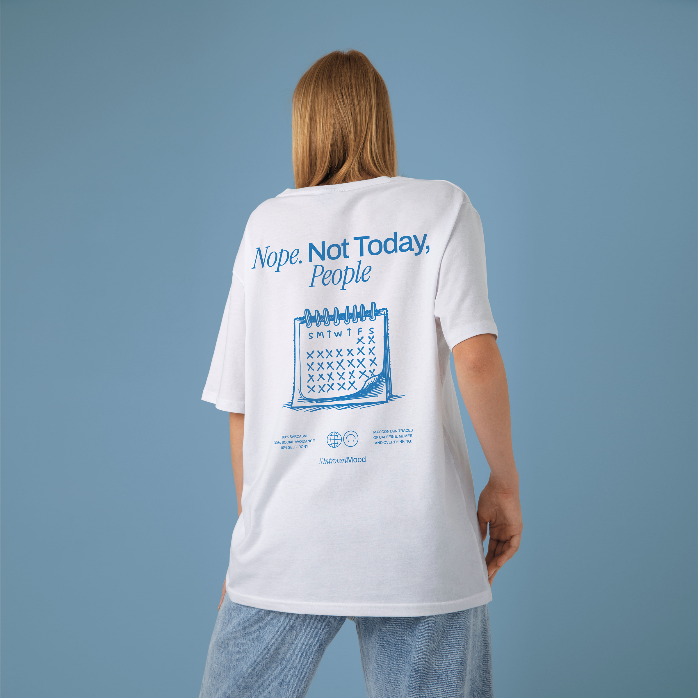 Nope. Not Today, People | Unisex T-shirt | Front & back print product thumbnail image Nope. Not Today, People | Unisex T-shirt | Front & back print product thumbnail image