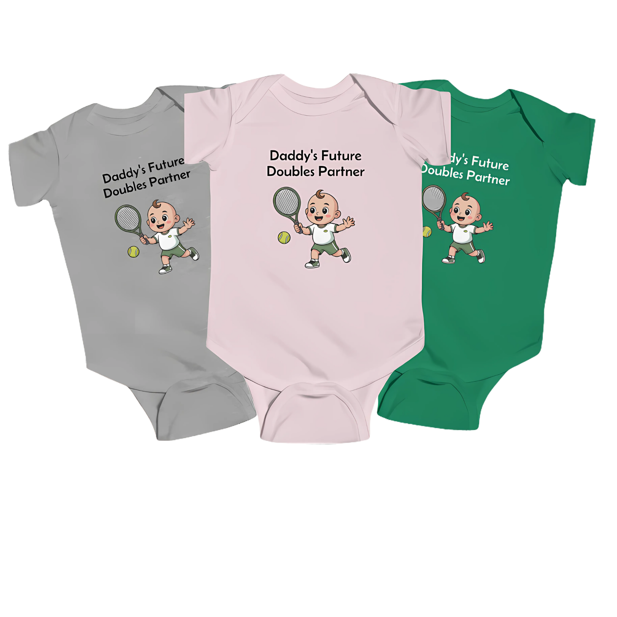Baby Onesie Bodysuit - Daddy's Future Doubles Partner