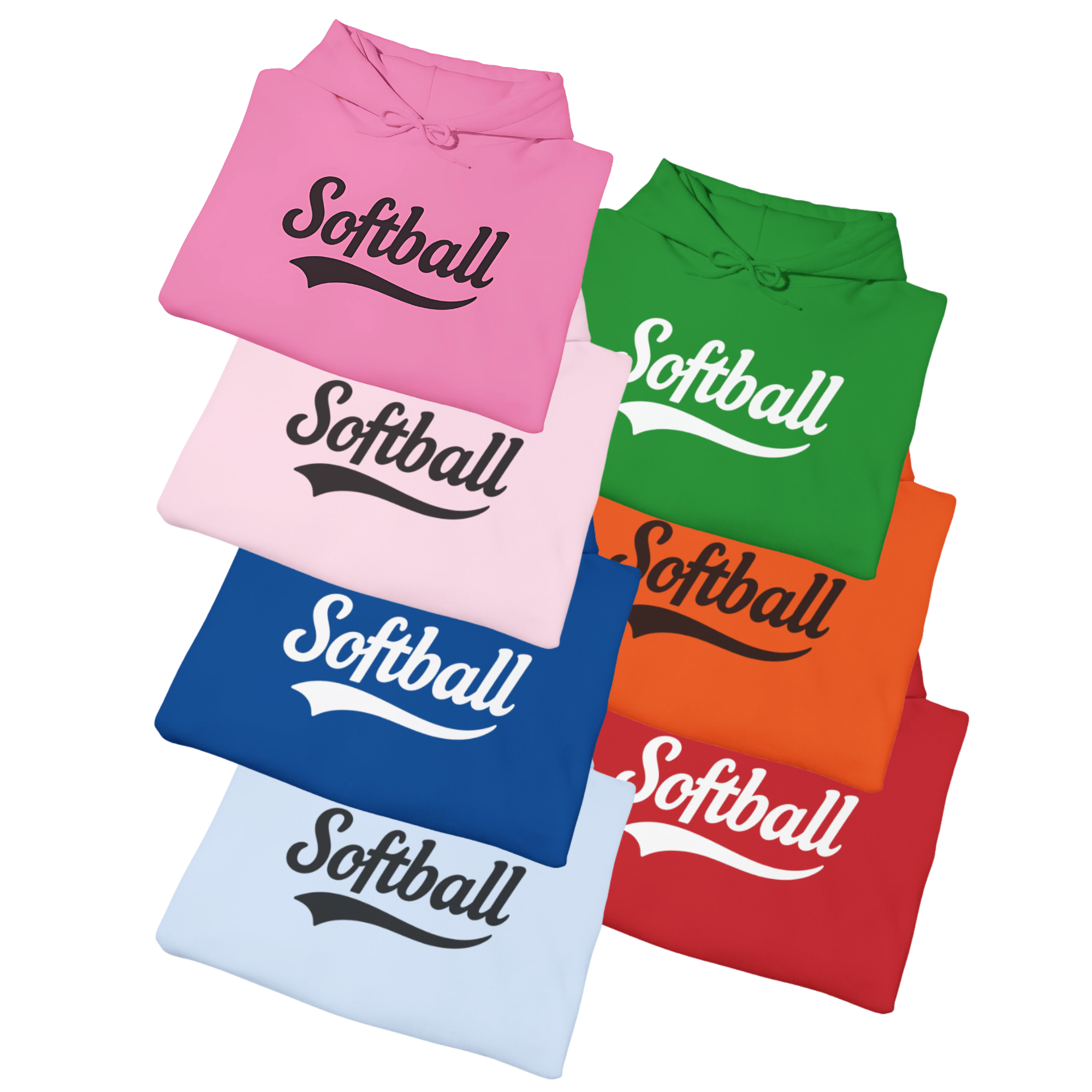 Softball Hoodie, Girls Softball Team Spirit Sweatshirt, High School Sportswear, Game Day Hoodie, Athlete Gift for Softball Players &amp; Fans