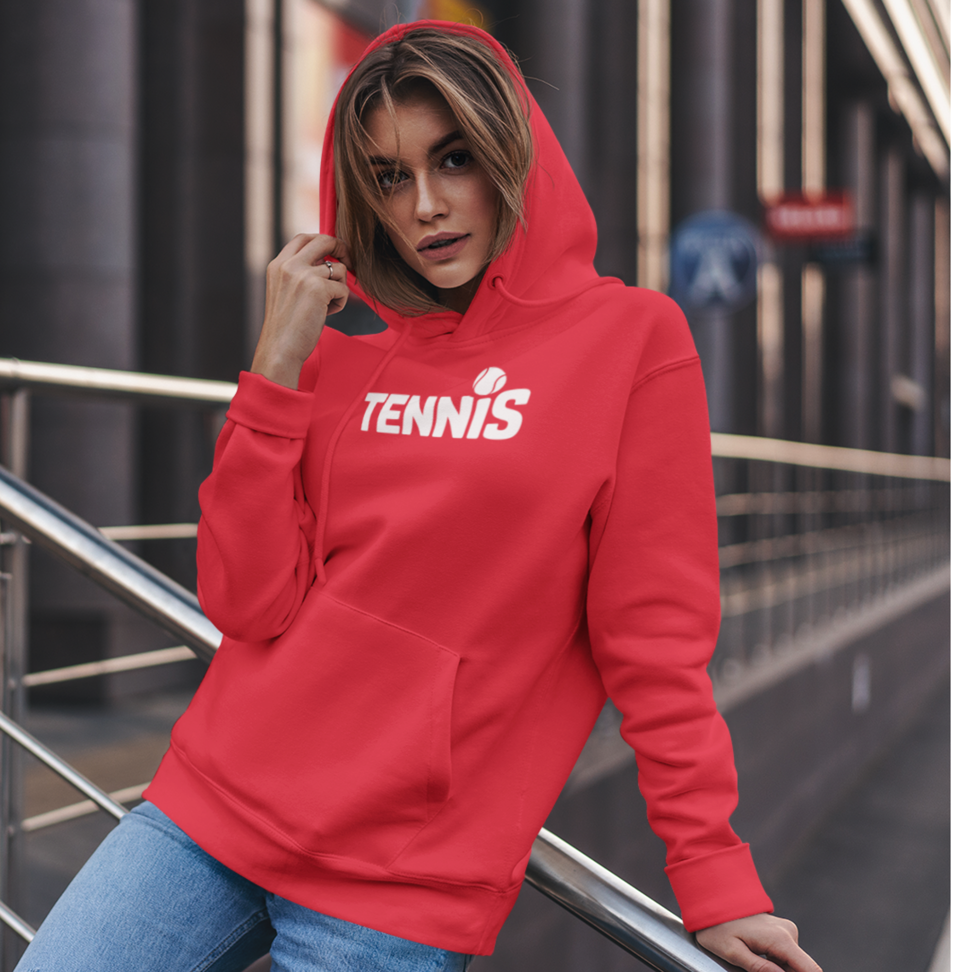 Tennis Hoodie – Unisex Sports Sweatshirt for Tennis Players &amp; Fans, Game Day or Practice Wear, High School Tennis Team Spirit Apparel