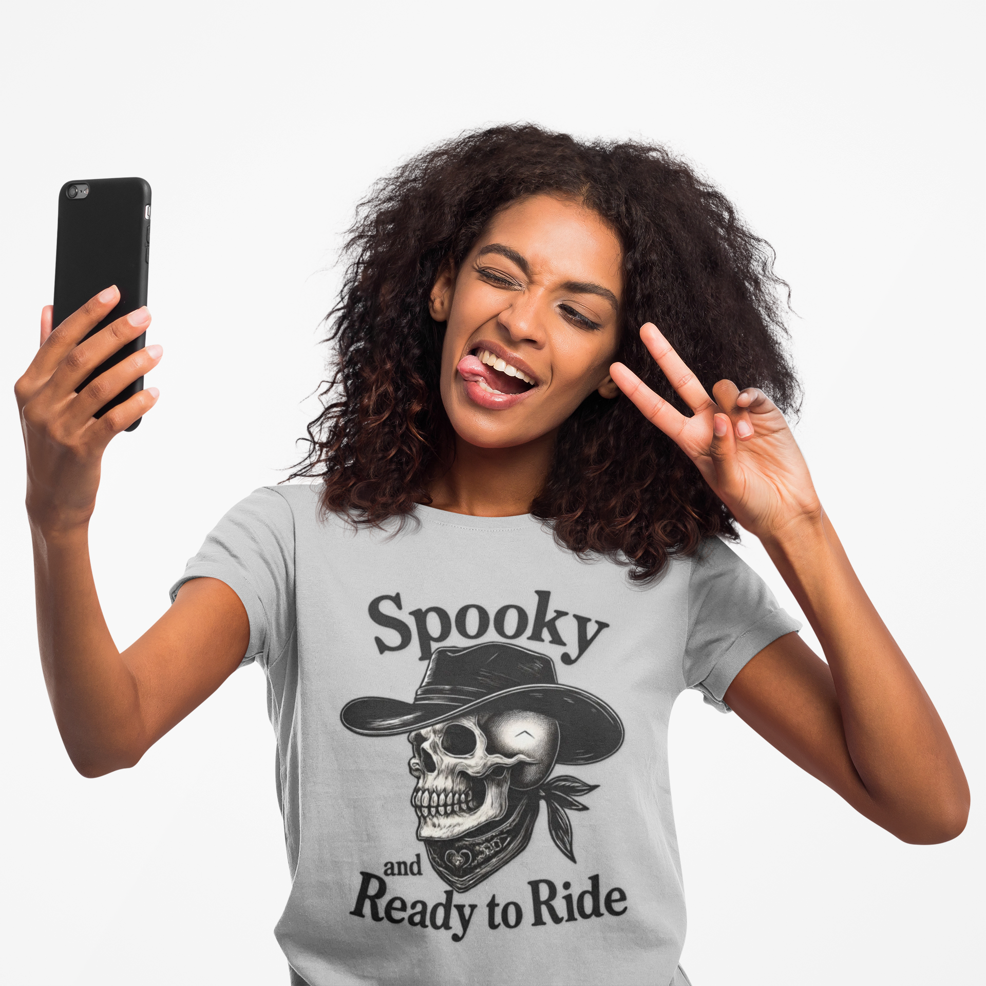 Spooky Skeleton Riding T-Shirt - Perfect for Halloween, Casual Wear, Costume Parties, Gift for Friends, Fun Autumn Fashion product thumbnail image Spooky Skeleton Riding T-Shirt - Perfect for Halloween, Casual Wear, Costume Parties, Gift for Friends, Fun Autumn Fashion product thumbnail image