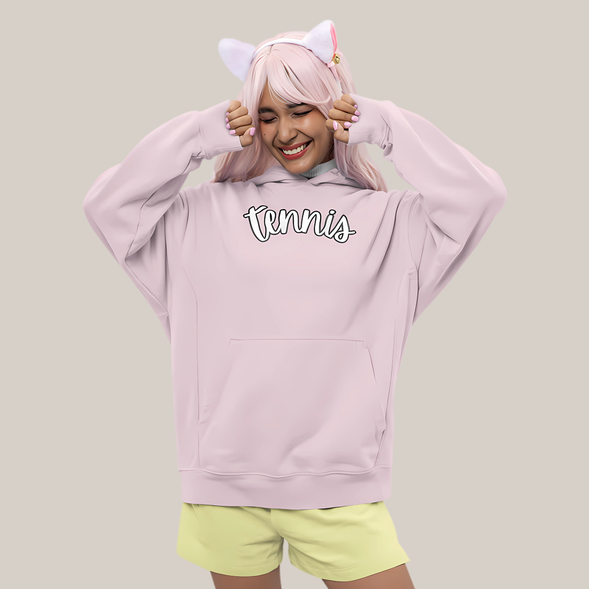Tennis Vibes Hoodie, Unisex Sweatshirt, Perfect for Athletes, Gift for Tennis Lovers, Stylish Apparel, Cozy Streetwear product thumbnail image