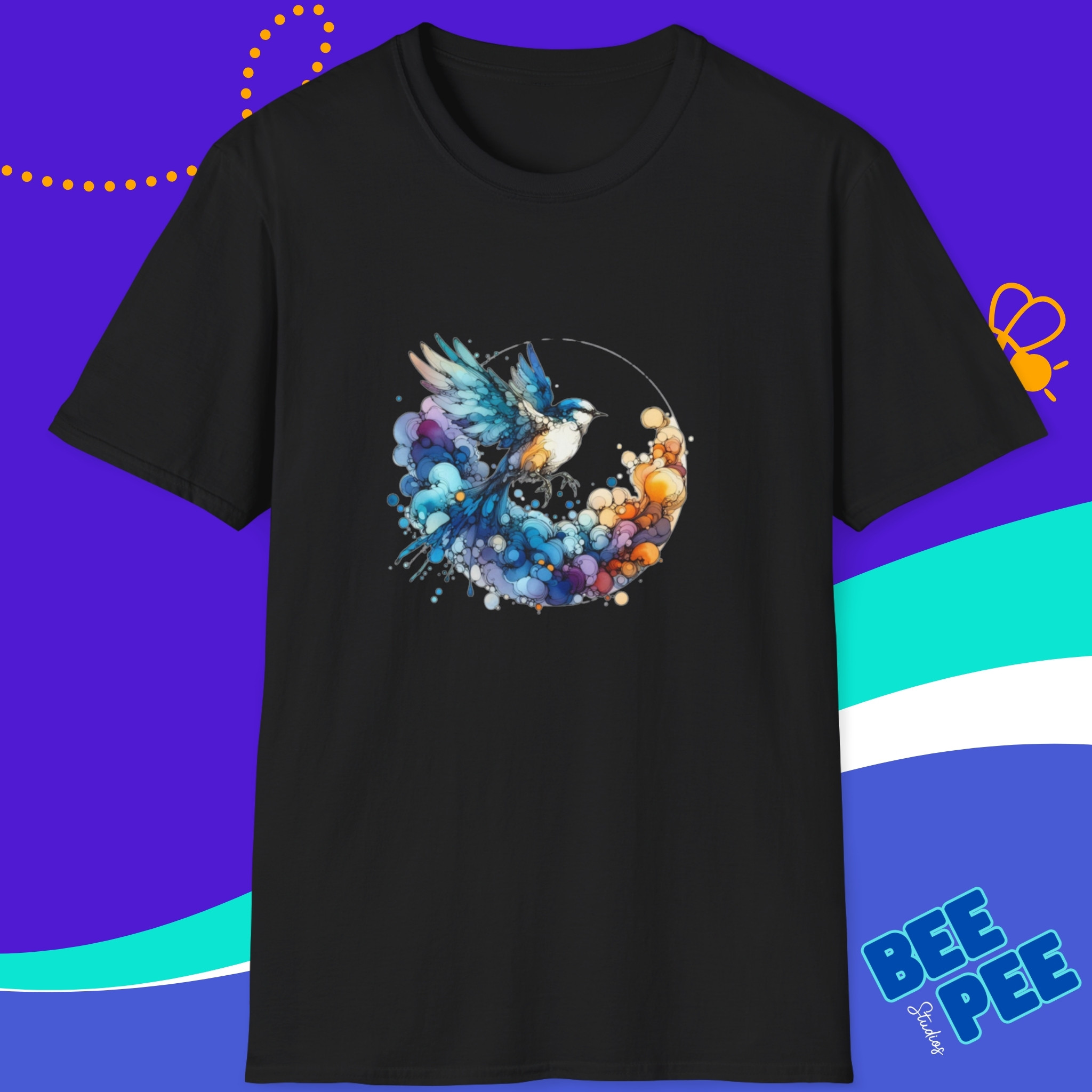 Watercolor Sparrow Graphic T-Shirt