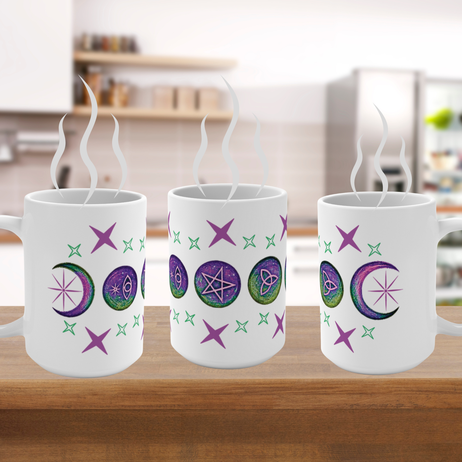 Mystical Moon Phases Witchcraft Mug - Celestial Coffee Cup, Gifts for Witches, Occult Decor, Astrology Mug, Spiritual Drinkware product thumbnail image Mystical Moon Phases Witchcraft Mug - Celestial Coffee Cup, Gifts for Witches, Occult Decor, Astrology Mug, Spiritual Drinkware product thumbnail image