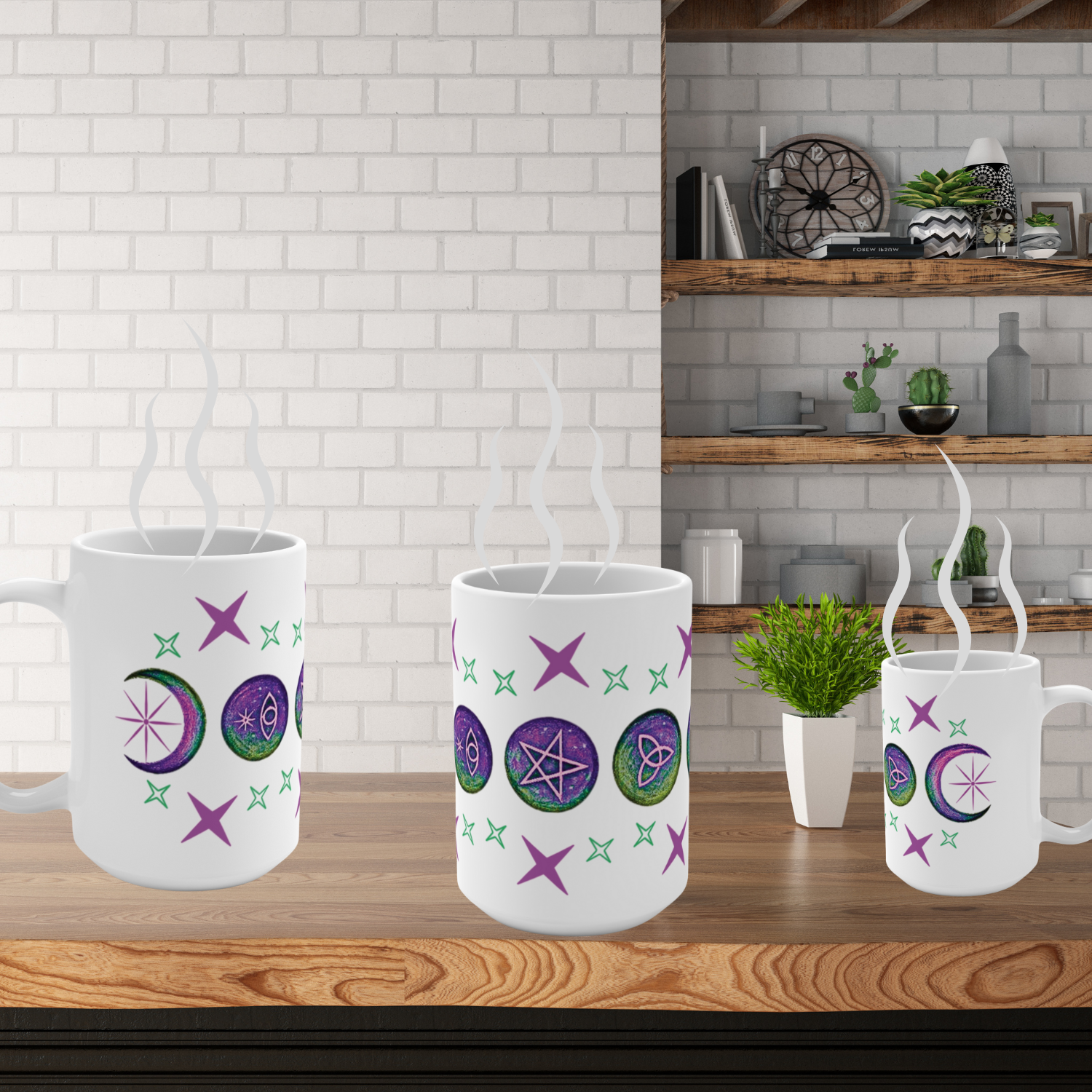 Mystical Moon Phases Witchcraft Mug - Celestial Coffee Cup, Gifts for Witches, Occult Decor, Astrology Mug, Spiritual Drinkware product thumbnail image Mystical Moon Phases Witchcraft Mug - Celestial Coffee Cup, Gifts for Witches, Occult Decor, Astrology Mug, Spiritual Drinkware product thumbnail image