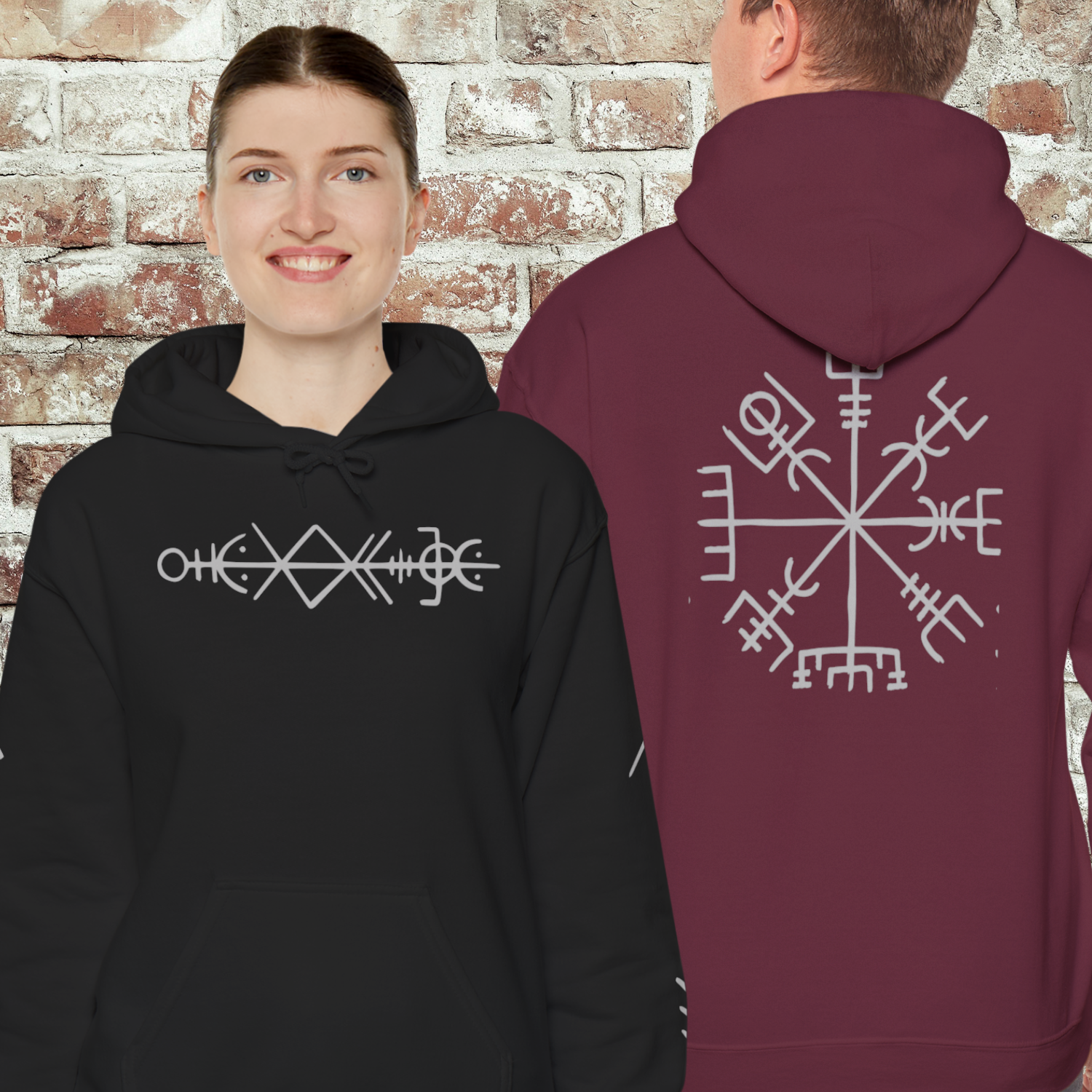 Mystical Symbols Unisex Hoodie, Comfortable Sweatshirt for Astrology Lovers, Perfect Gift for Birthdays, Cosmic Vibes, Everyday Wear