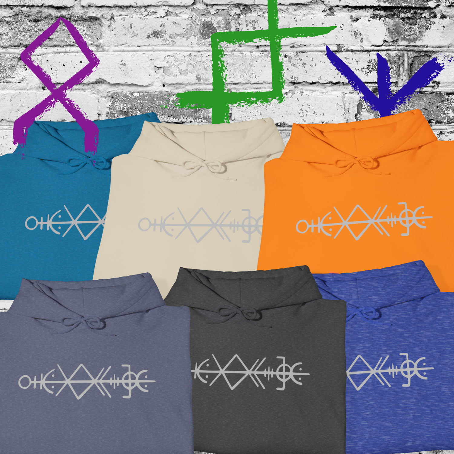 Mystical Symbols Unisex Hoodie, Comfortable Sweatshirt for Astrology Lovers, Perfect Gift for Birthdays, Cosmic Vibes, Everyday Wear product thumbnail image Mystical Symbols Unisex Hoodie, Comfortable Sweatshirt for Astrology Lovers, Perfect Gift for Birthdays, Cosmic Vibes, Everyday Wear product thumbnail image