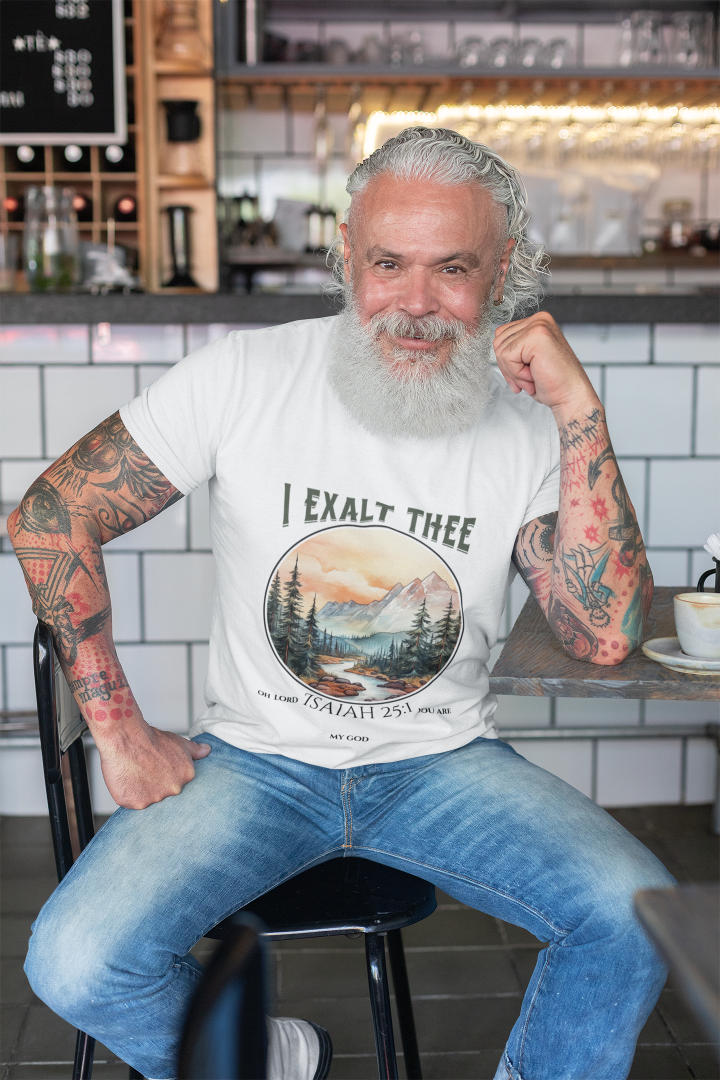 I Exalt Thee- Unisex Heavy Cotton Tee product thumbnail image