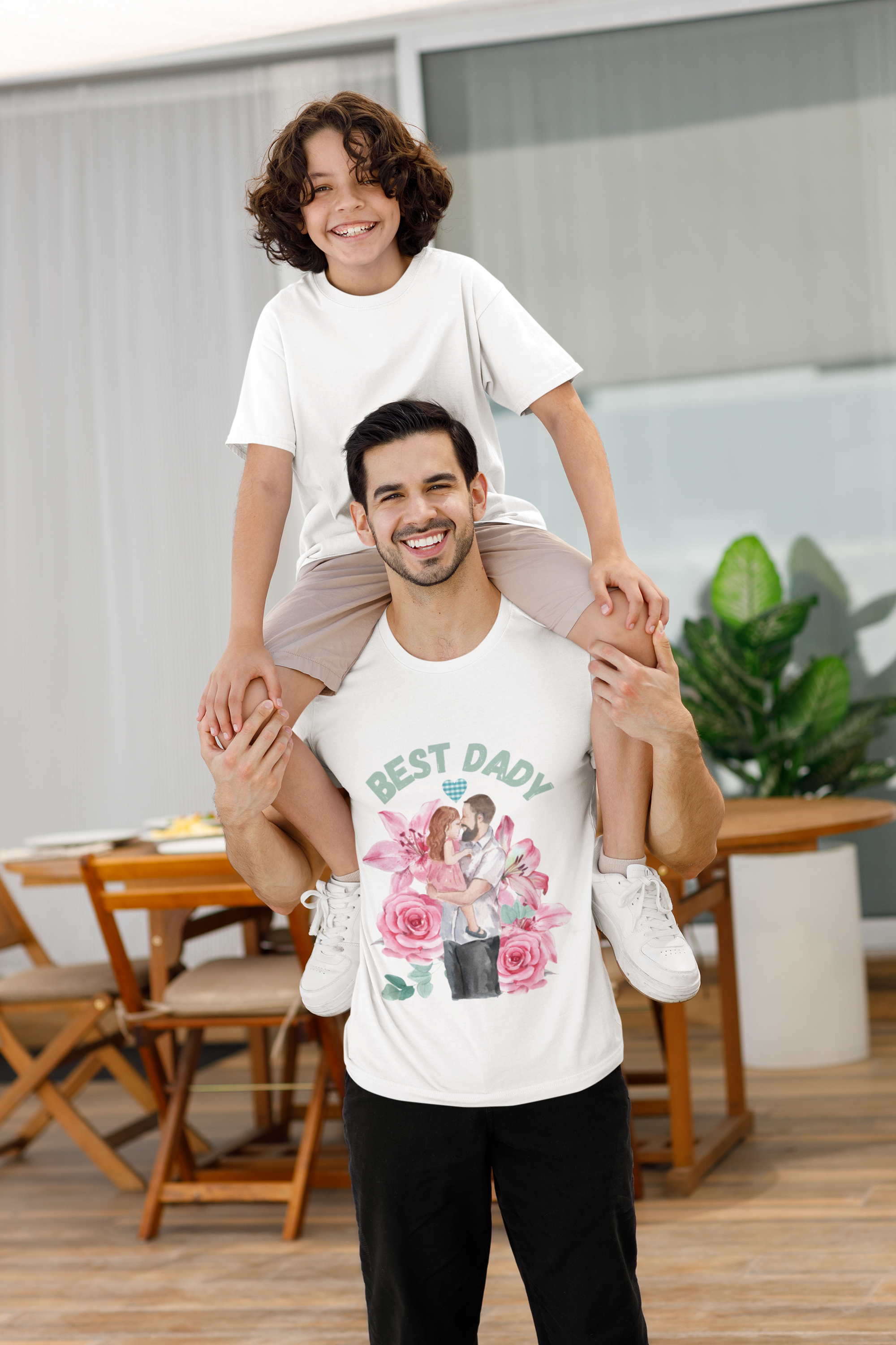 Retro flowers Best Daddy Floral T-shirt, Unisex Gift for Father’s Day, Dad Birthday Shirt, Casual Everyday Wear, Gift for New Dads product thumbnail image