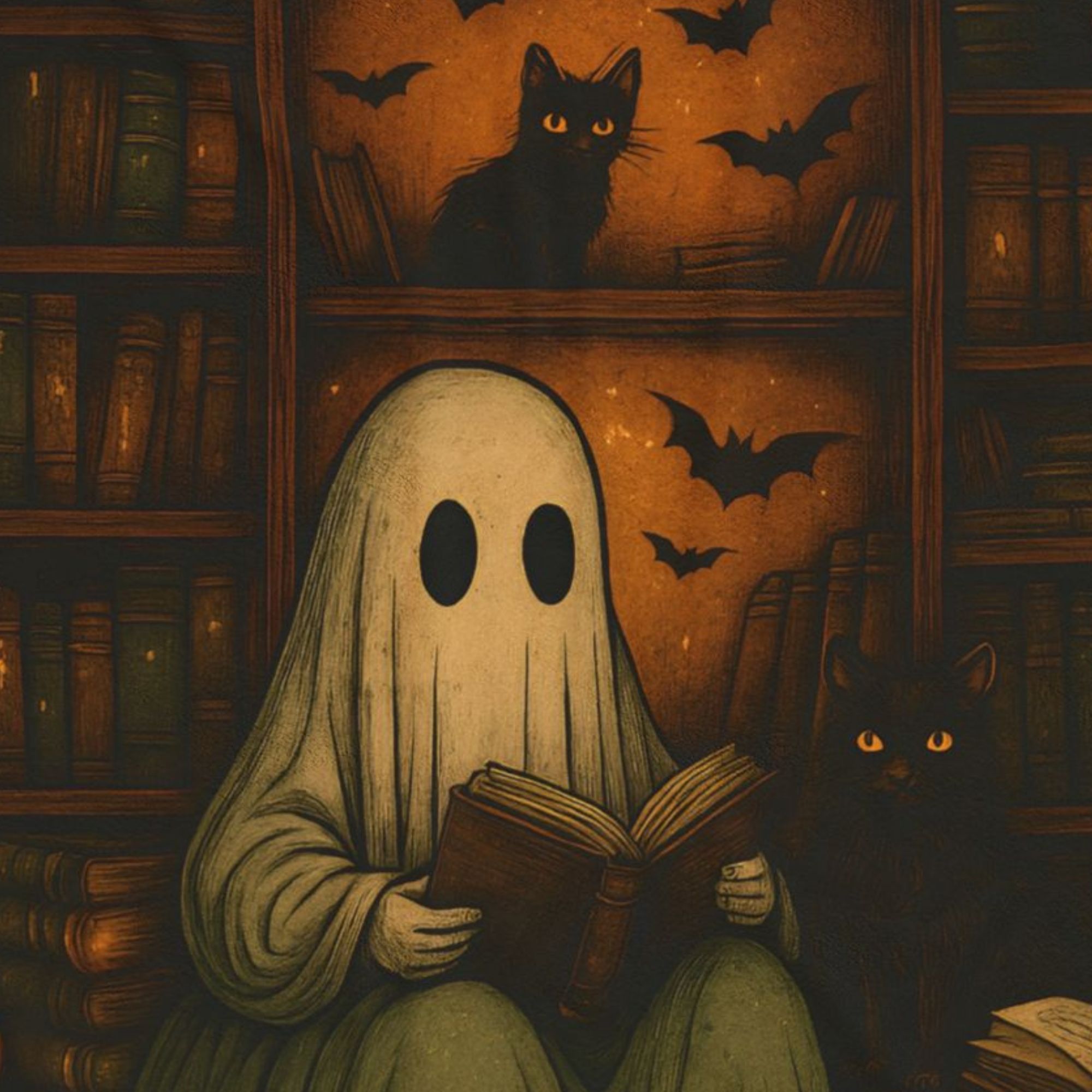 Ghost Reading Plush Blanket product thumbnail image