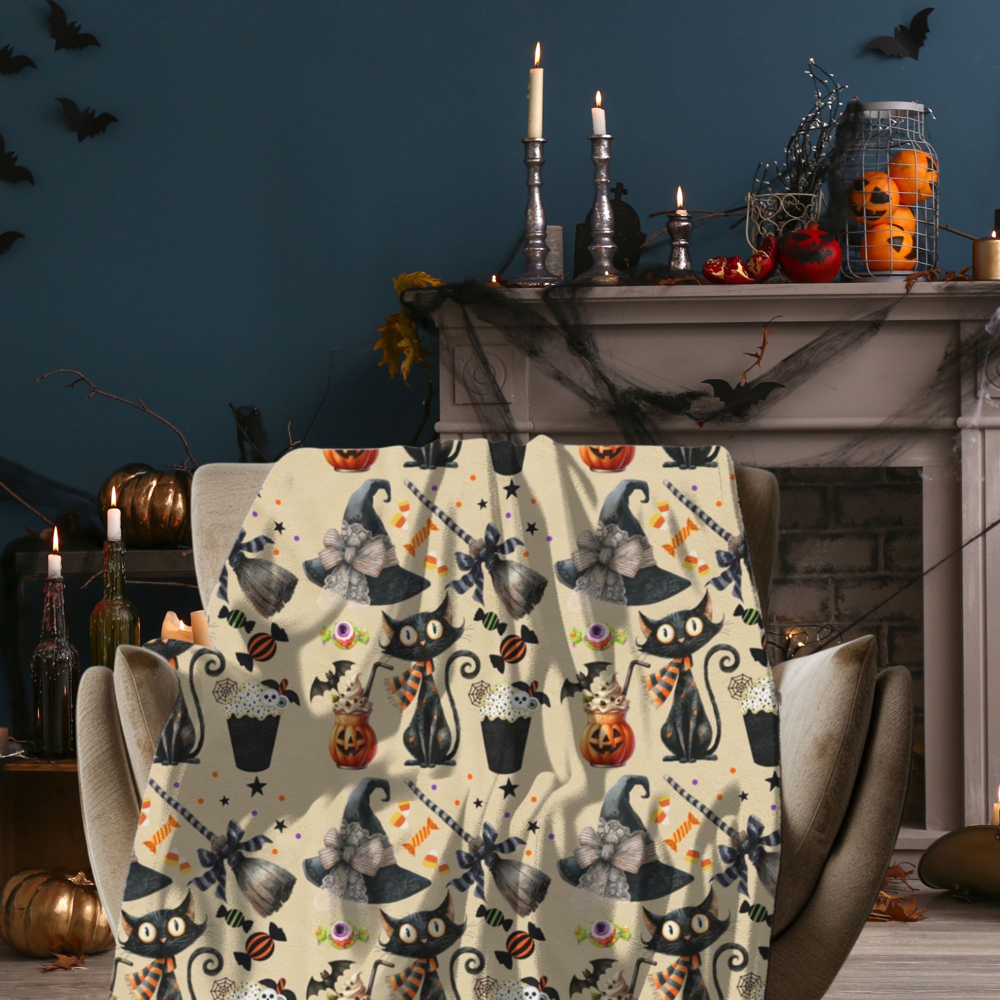 Plush Blanket - Witchy Brews Design product thumbnail image