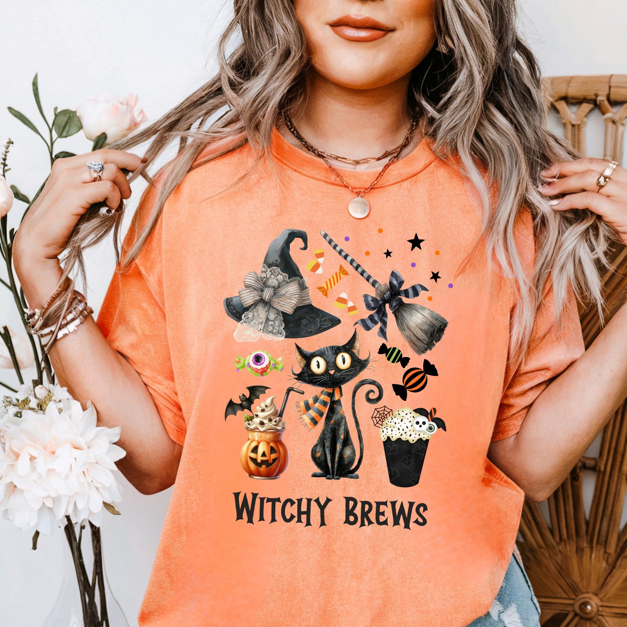 Witchy Brews T-shirt for Unisex