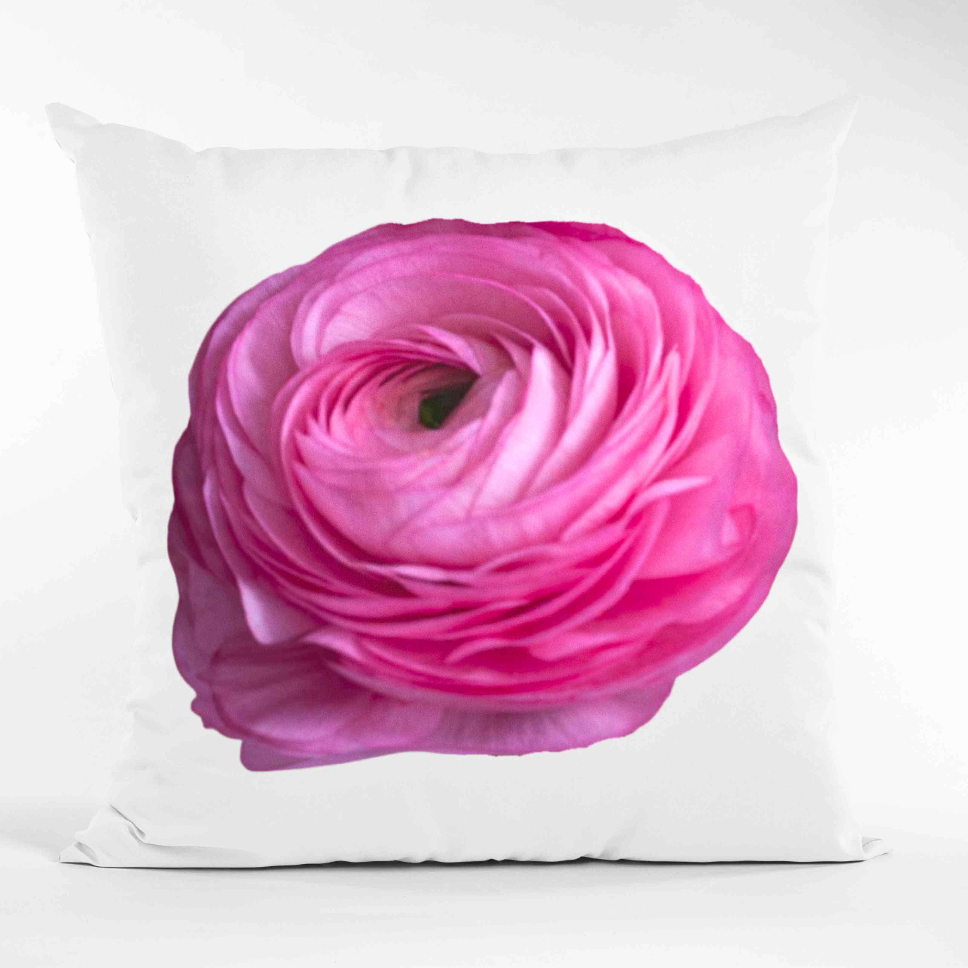 Amandine Ranunculus Pillow Stunning Vibrant  - Chic Home Decor, Gift for Flower Lovers, Spring Accents, Living Room Cushion, Cozy Throw Pillow, Gift for Her, Mom, Coworker and Friends product thumbnail image