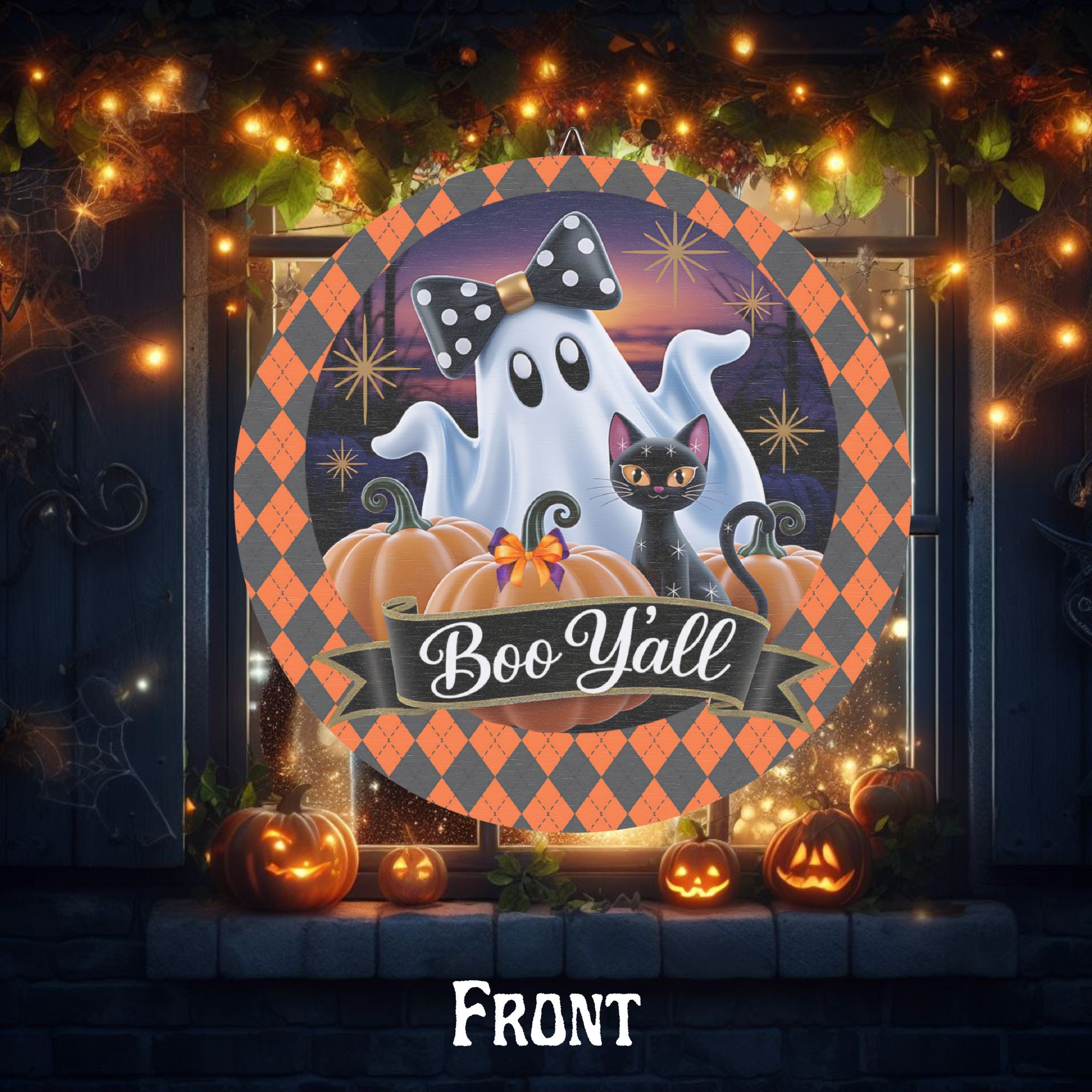 Boo Halloween Wooden Sign product thumbnail image