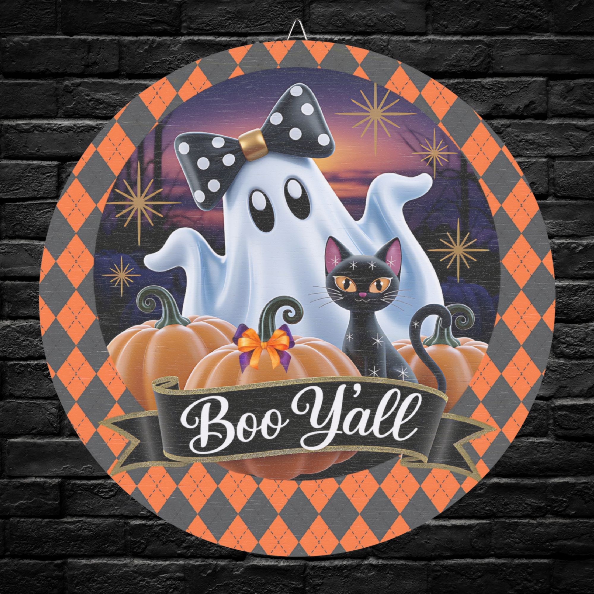 Boo Halloween Wooden Sign product thumbnail image