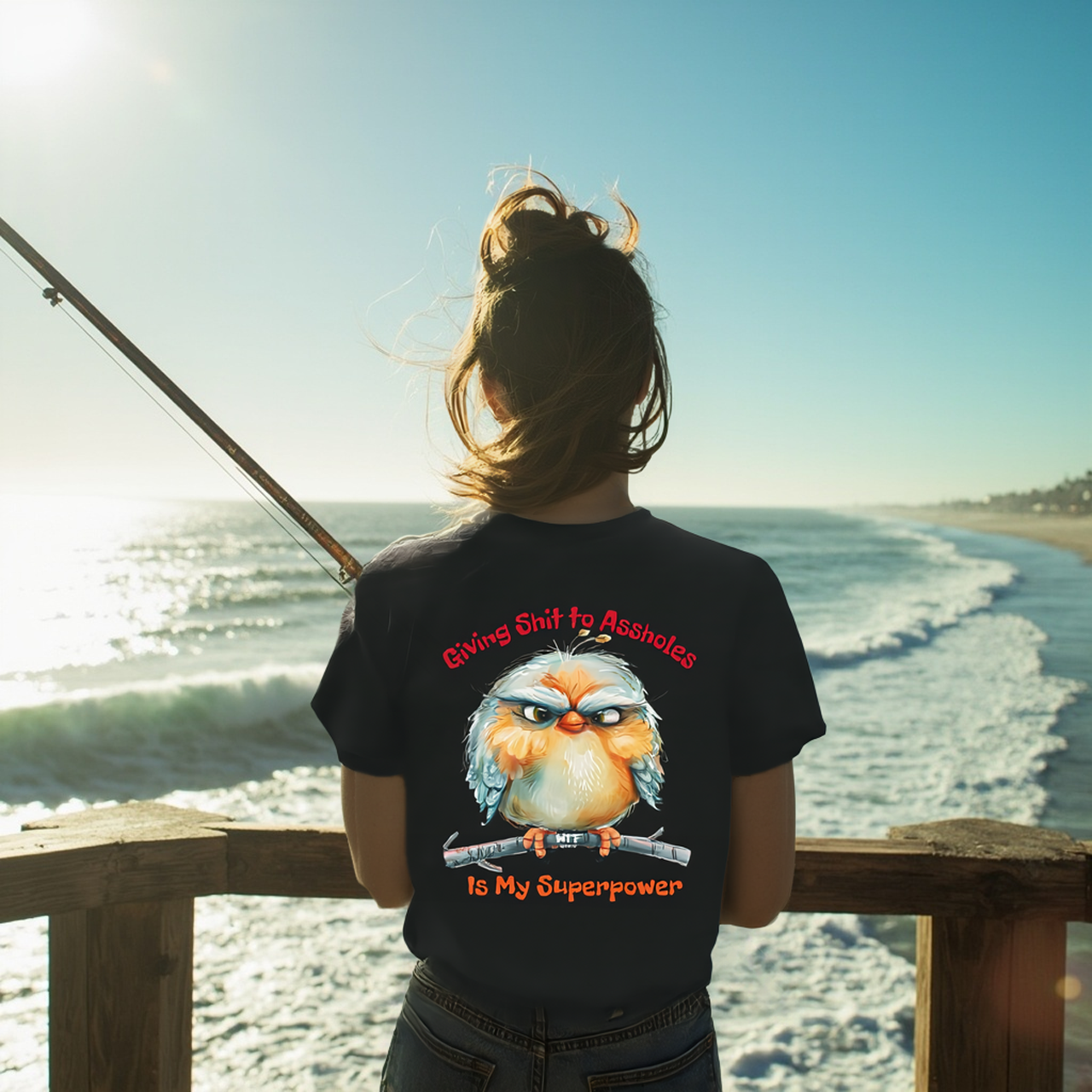 Sarcasm Tee - Giving Shit To Assholes Is My Superpower product thumbnail image