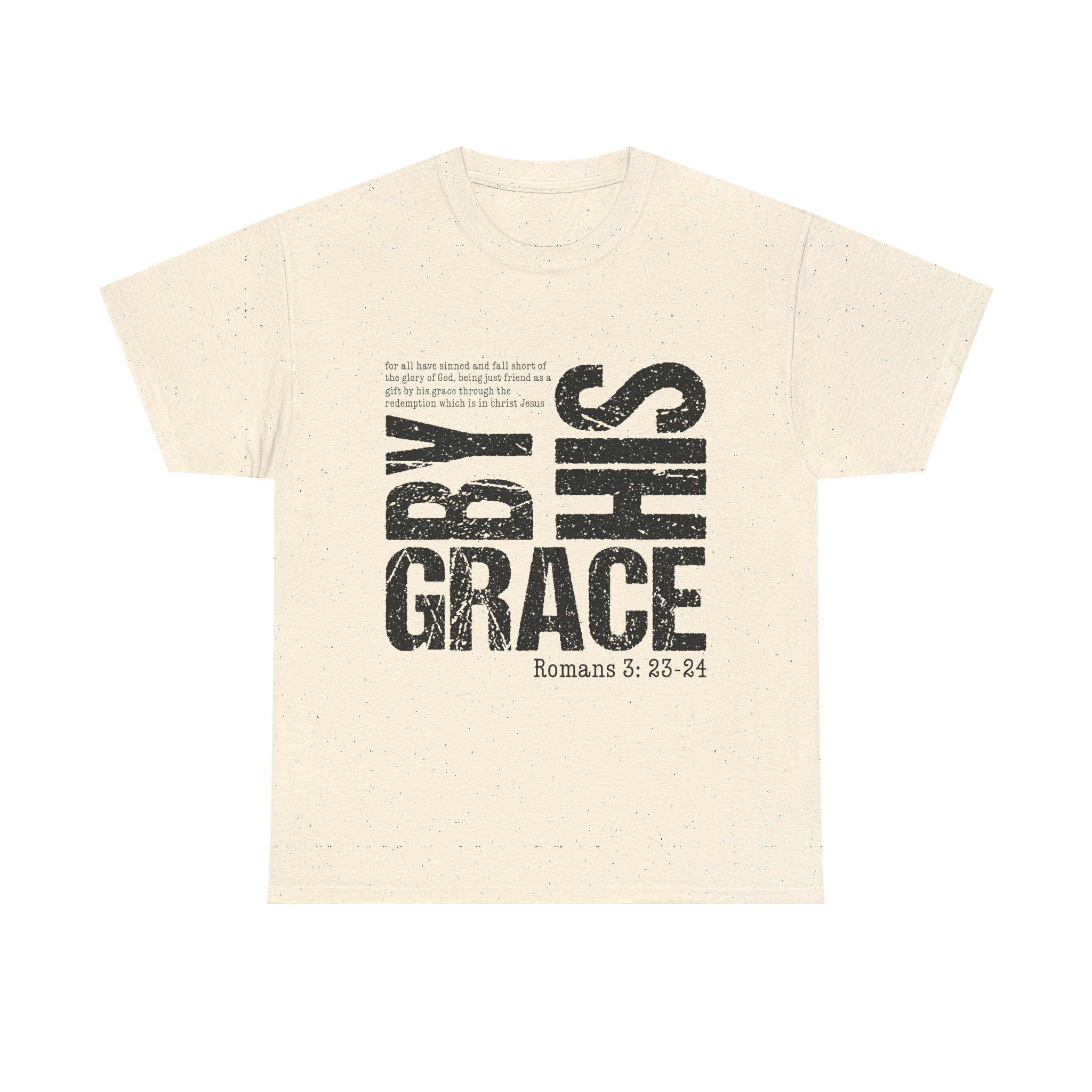 By His Grace- Unisex Heavy Cotton Tee