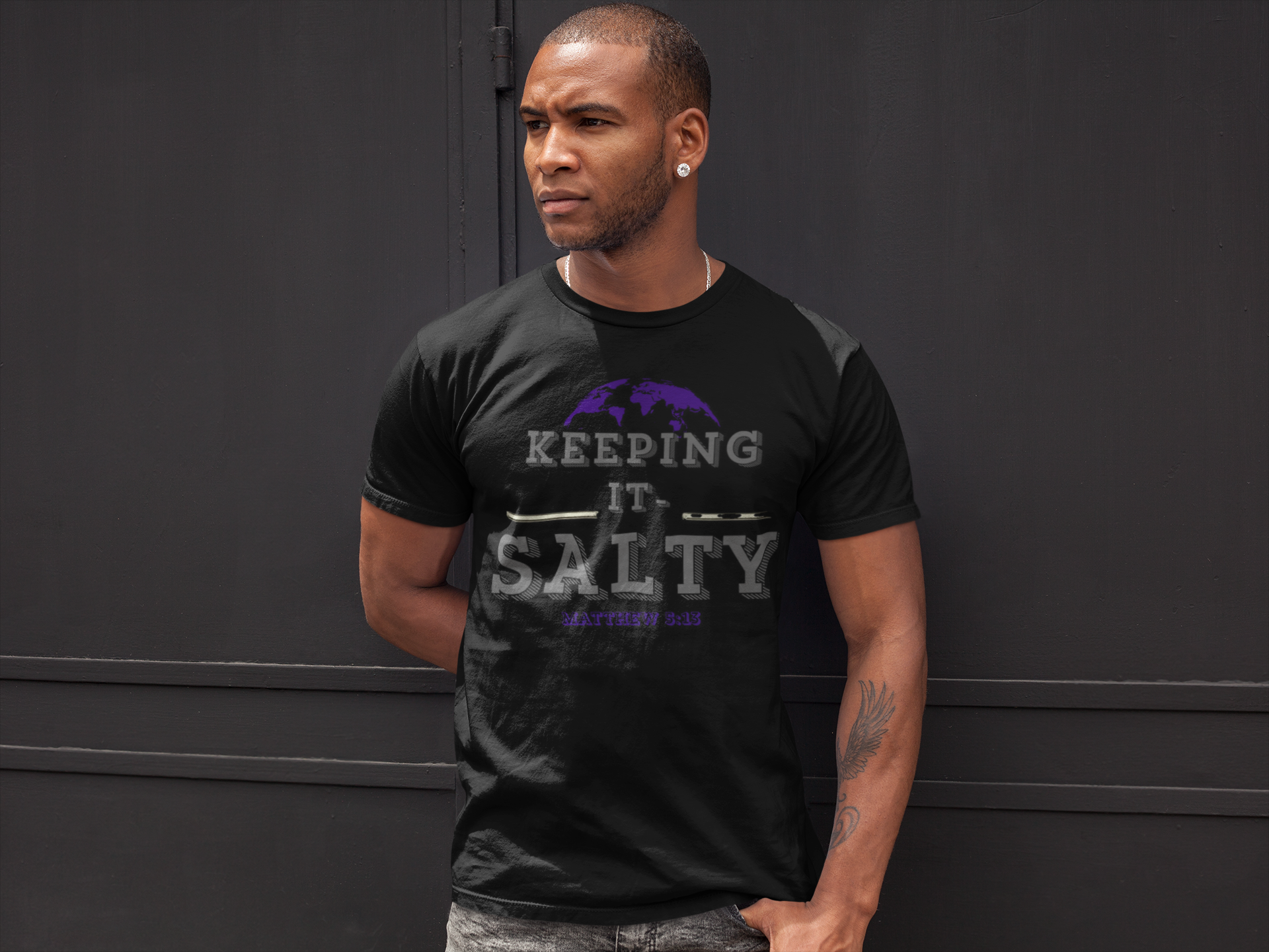 "Salt of the Earth" Faithful Man Unisex T-Shirt product thumbnail image "Salt of the Earth" Faithful Man Unisex T-Shirt product thumbnail image