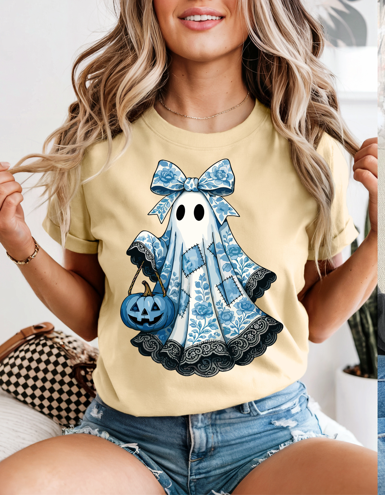 Ghostly Charm Unisex T-Shirt, Halloween Shirt, Spooky T-Shirt, Cute Ghost Tee, Fall Fashion Top Ghostly Charm Unisex T-Shirt, Halloween Shirt, Spooky T-Shirt, Cute Ghost Tee, Fall Fashion Top