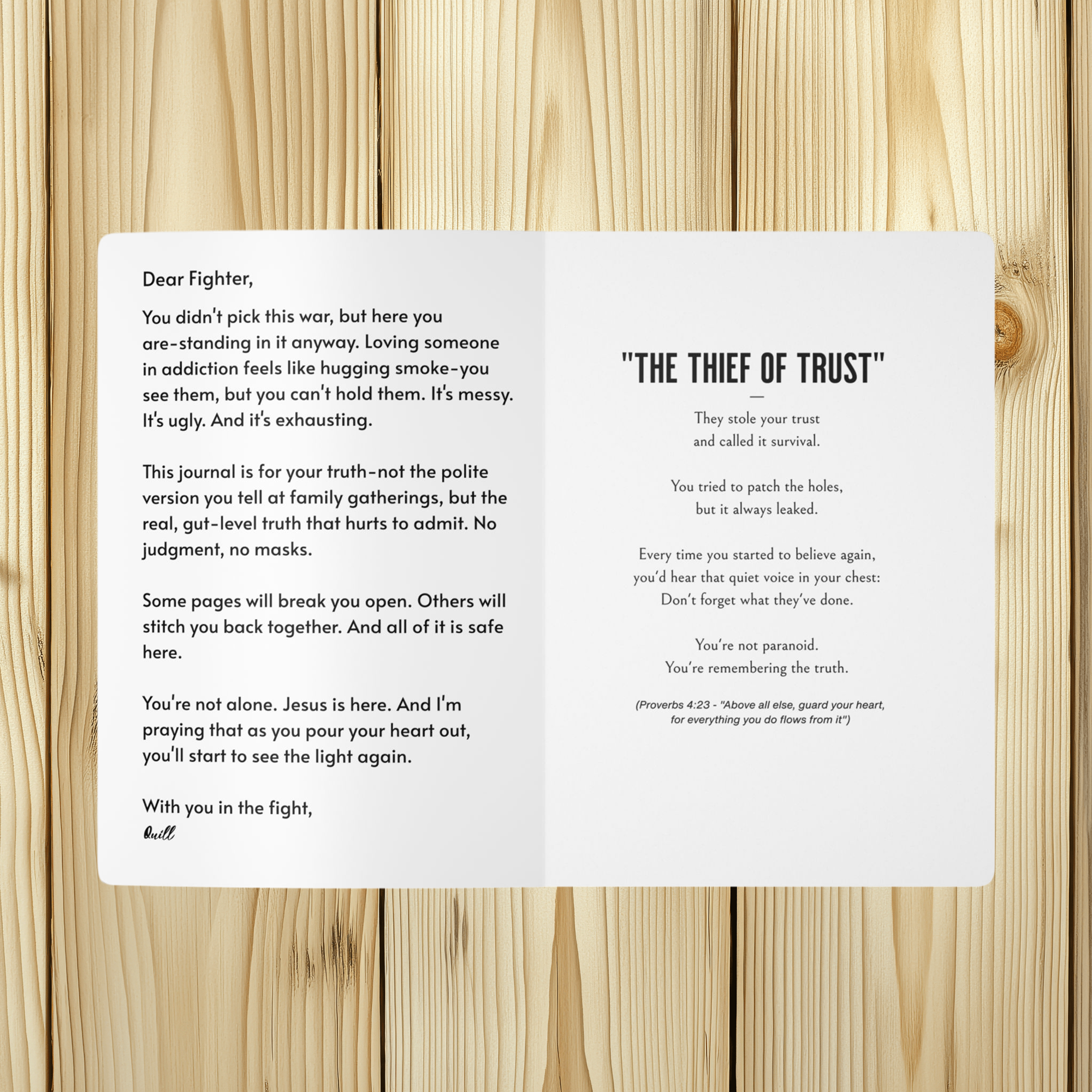 Inspirational Softcover Journal for Healing and Reflection, Mindfulness Journal, Gift for Surviving Addiction, Empowering [...] product thumbnail image