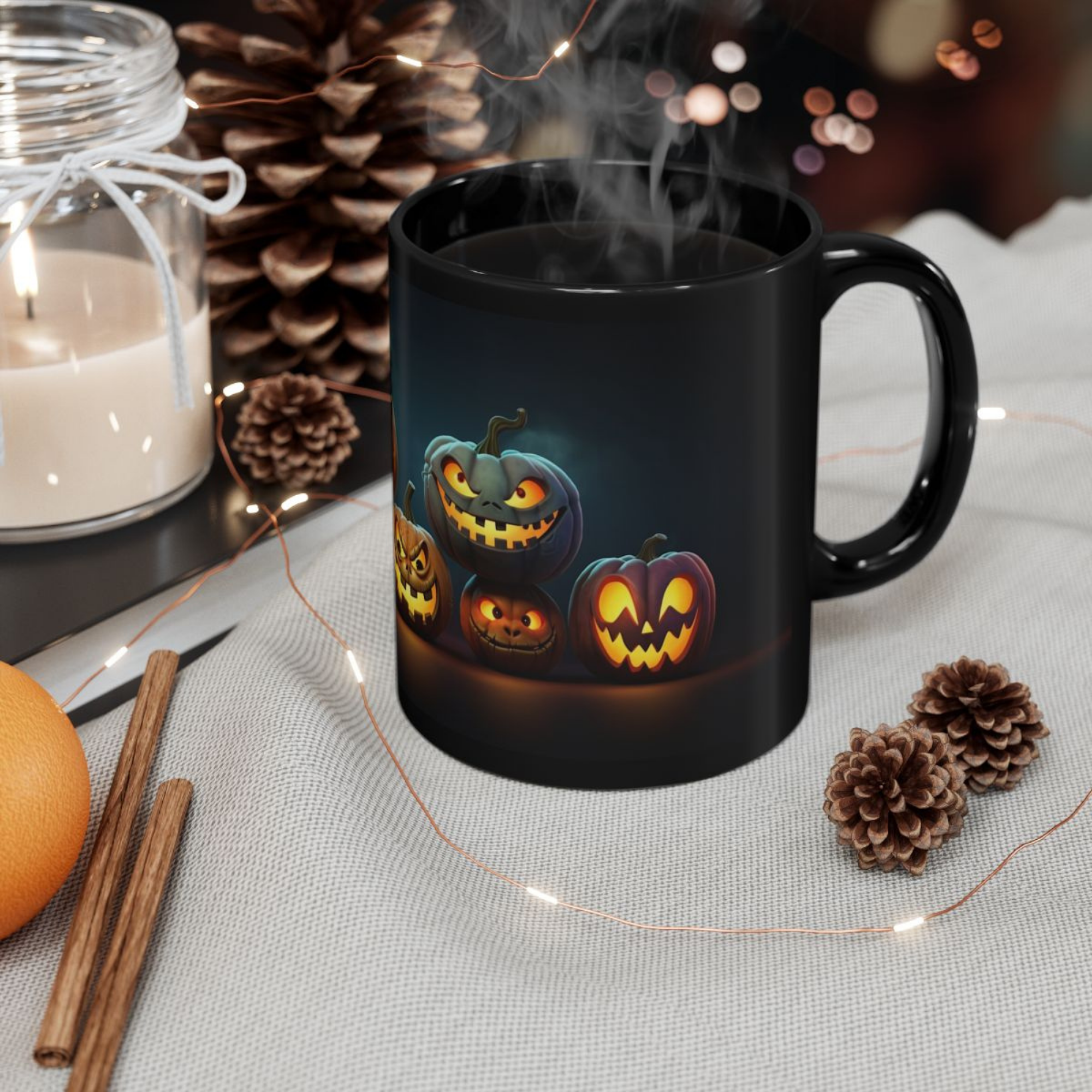 Halloween Witchs Brew Coffee Mug Black Ceramic Spooky Pumpkin And Cauldron Design 11oz And 15oz Sizes Halloween Gift for Coffee Lovers product thumbnail image Halloween Witchs Brew Coffee Mug Black Ceramic Spooky Pumpkin And Cauldron Design 11oz And 15oz Sizes Halloween Gift for Coffee Lovers product thumbnail image