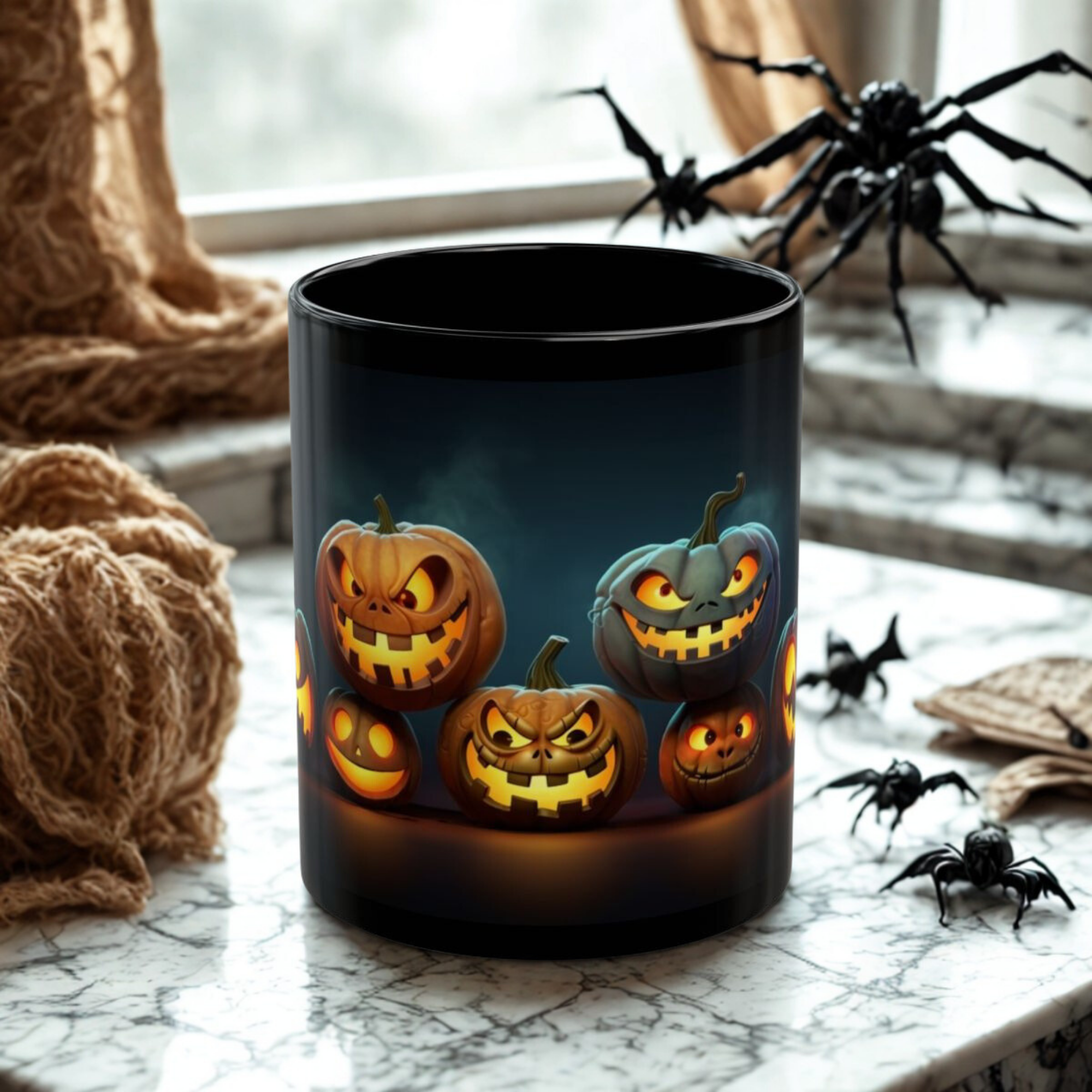 Halloween Witchs Brew Coffee Mug Black Ceramic Spooky Pumpkin And Cauldron Design 11oz And 15oz Sizes Halloween Gift for Coffee Lovers product thumbnail image Halloween Witchs Brew Coffee Mug Black Ceramic Spooky Pumpkin And Cauldron Design 11oz And 15oz Sizes Halloween Gift for Coffee Lovers product thumbnail image