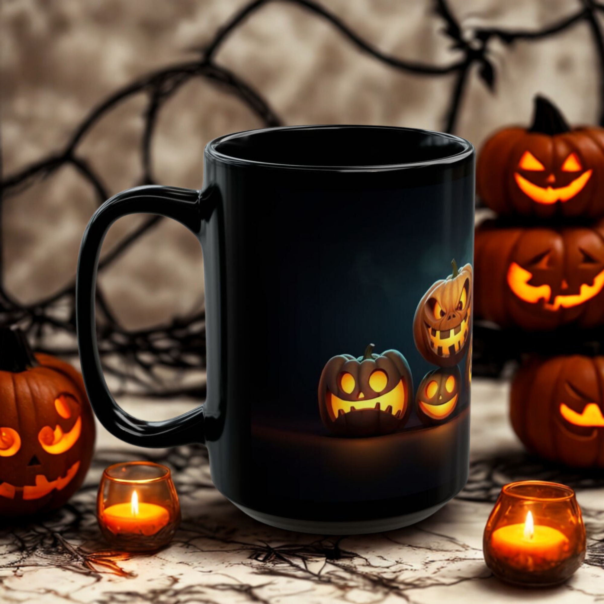 Halloween Witchs Brew Coffee Mug Black Ceramic Spooky Pumpkin And Cauldron Design 11oz And 15oz Sizes Halloween Gift for Coffee Lovers product thumbnail image Halloween Witchs Brew Coffee Mug Black Ceramic Spooky Pumpkin And Cauldron Design 11oz And 15oz Sizes Halloween Gift for Coffee Lovers product thumbnail image