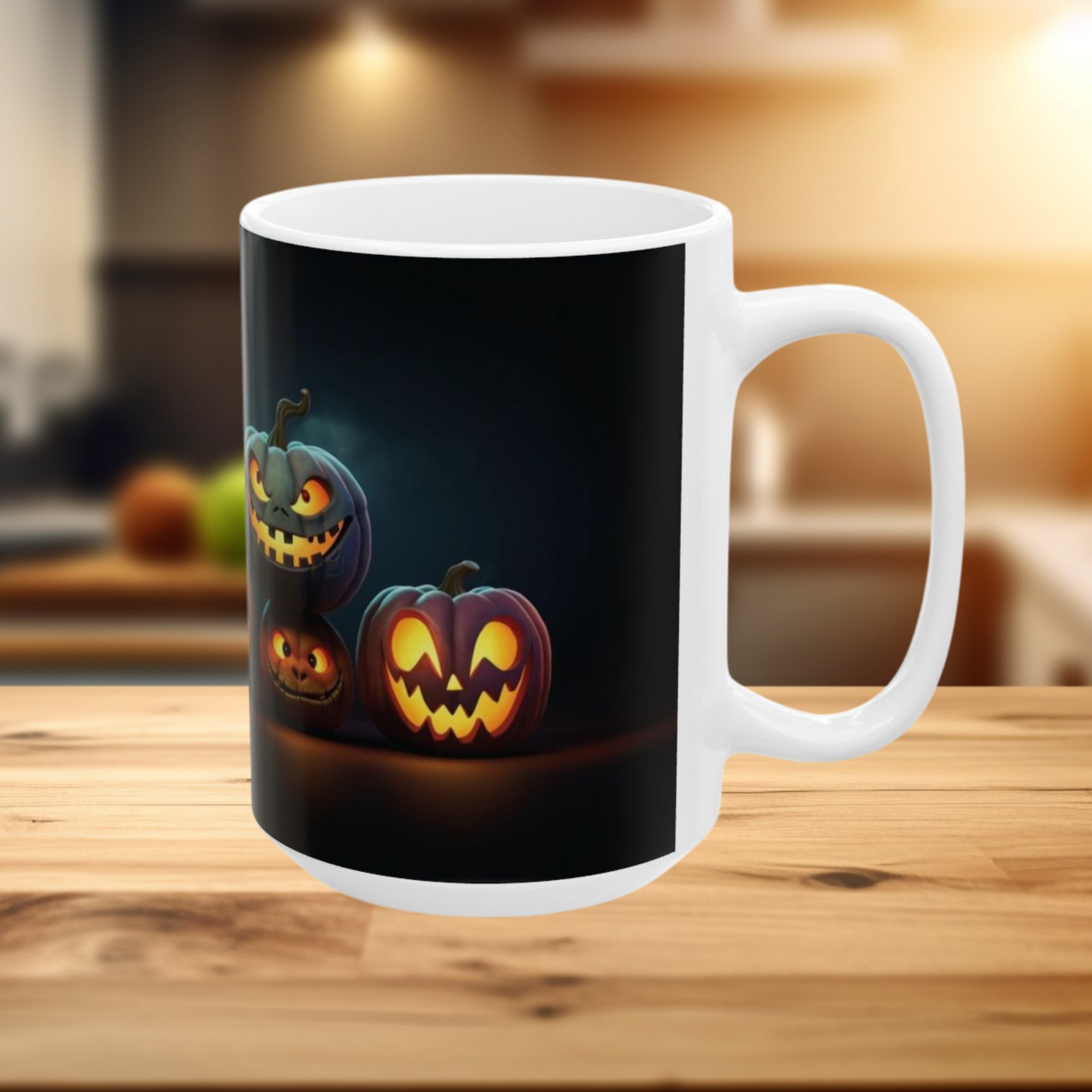 Halloween Witchs Brew Coffee Mug White Ceramic Spooky Pumpkin And Cauldron Design 11oz And 15oz Sizes Halloween Gift for Coffee Lovers product thumbnail image