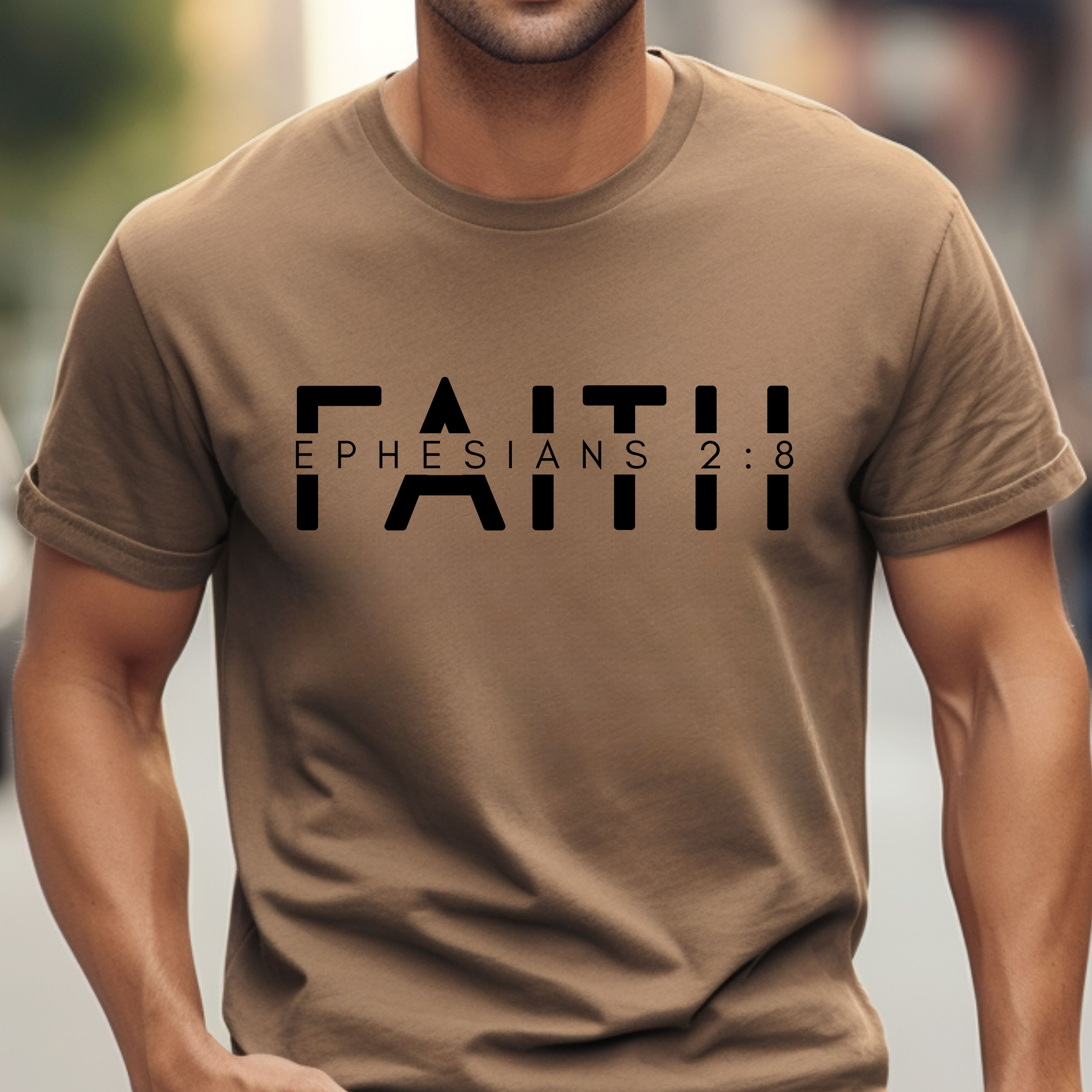 Faith - Men's Christian T-shirt product thumbnail image Faith - Men's Christian T-shirt product thumbnail image