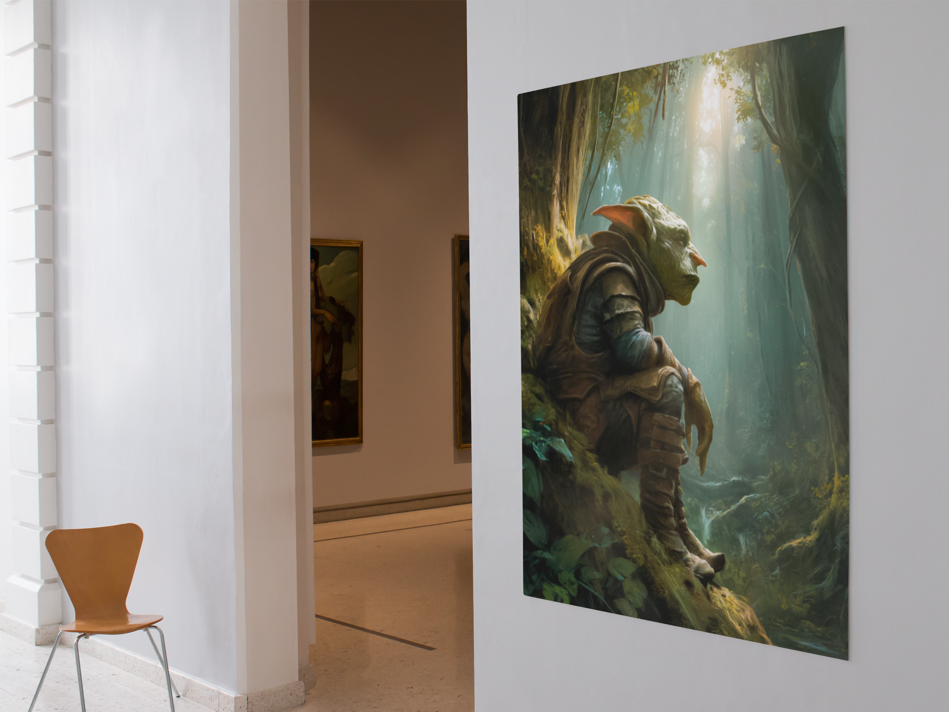 Goblin Waiting in Forest Fantasy Dnd Wall Decal product thumbnail image